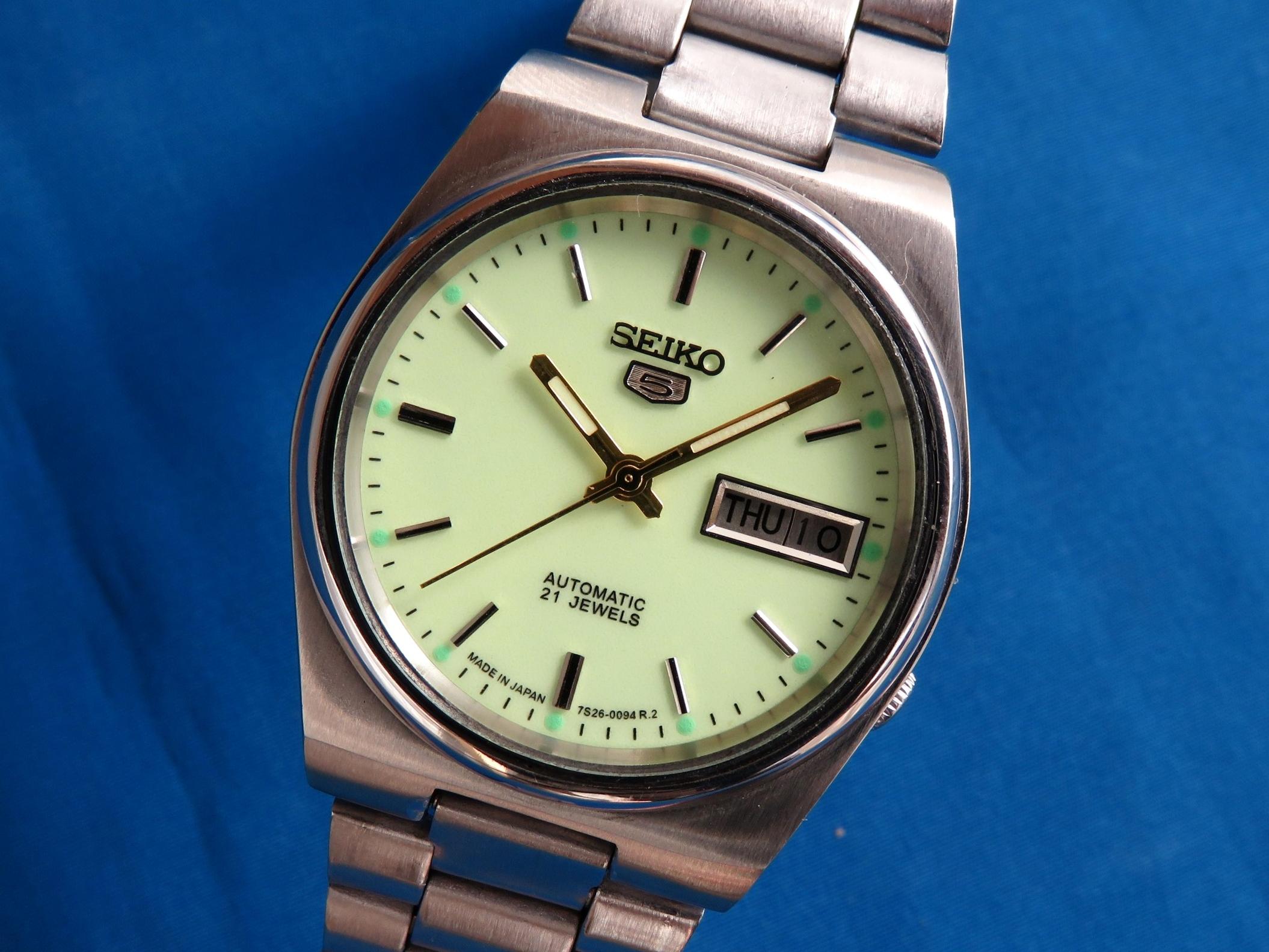 ساعت سیکو 5 مردانه اصل ژاپن سری 7009 تمام شبنما