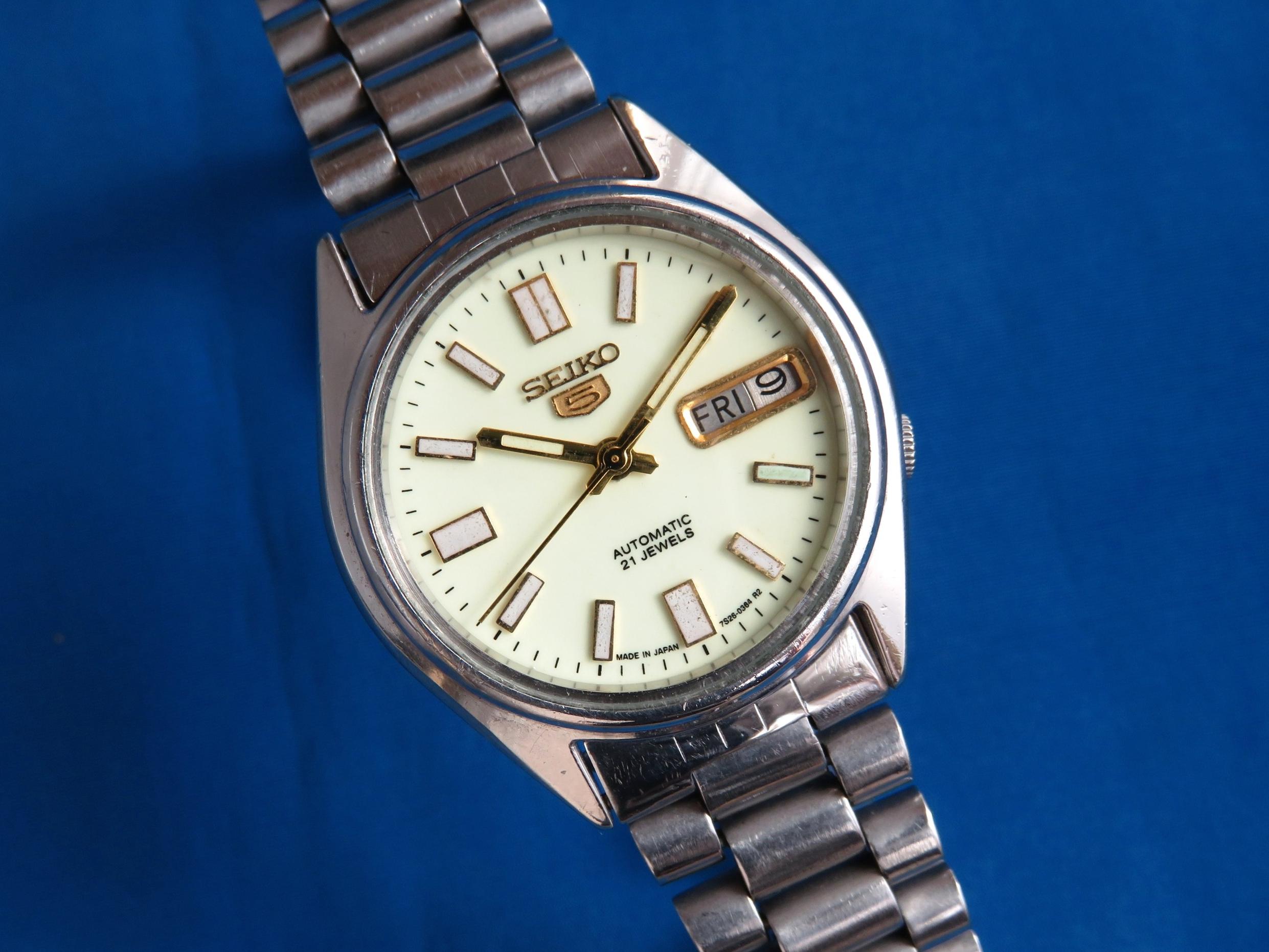 ساعت سیکو 5 اصلی ژاپنی سری 7009 صفحه تمام شبنما