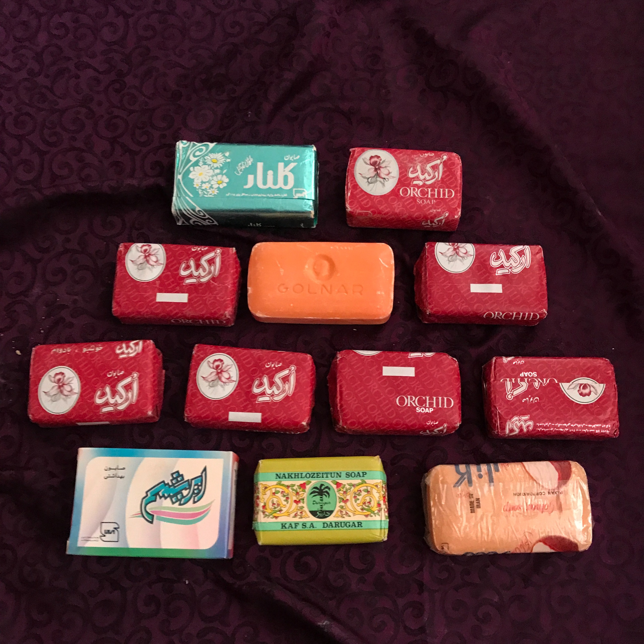 12 عدد صابون کلکسیونی