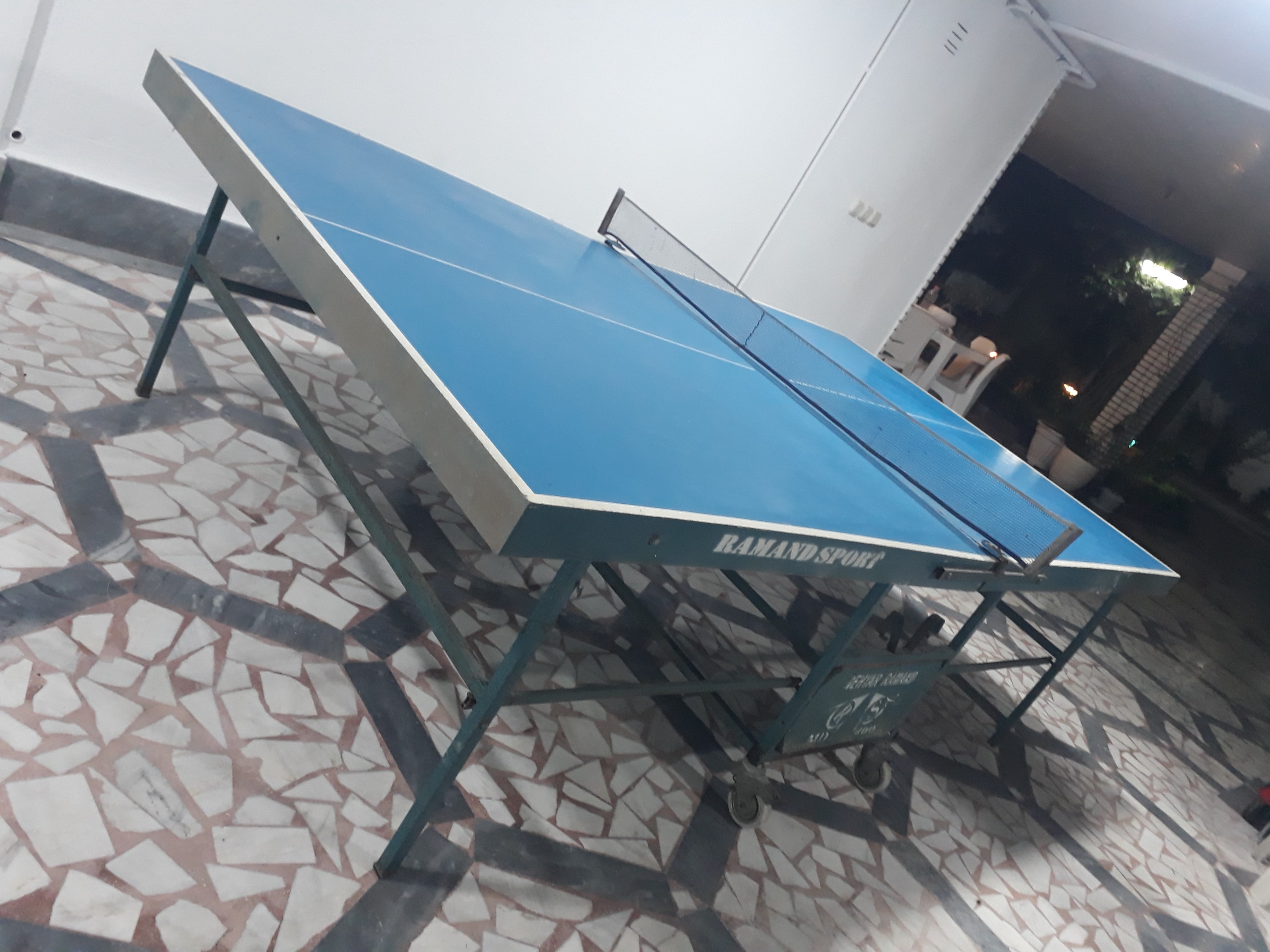 میز پینگ پنگ رامند تاشو 4 چرخ کارکرده سالم