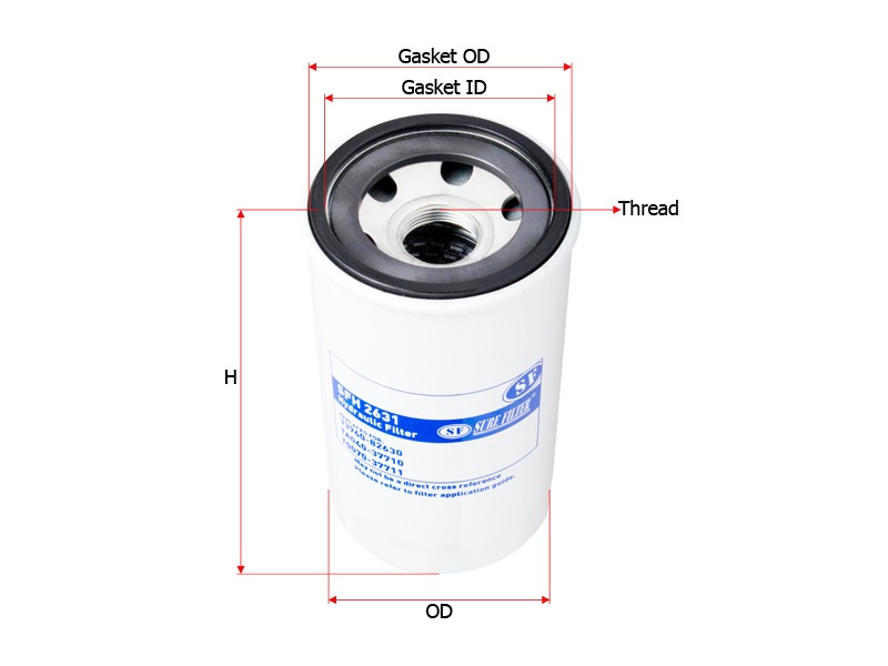 فیلتر هیدرولیک اصلی SFH2631 معادل HC5816