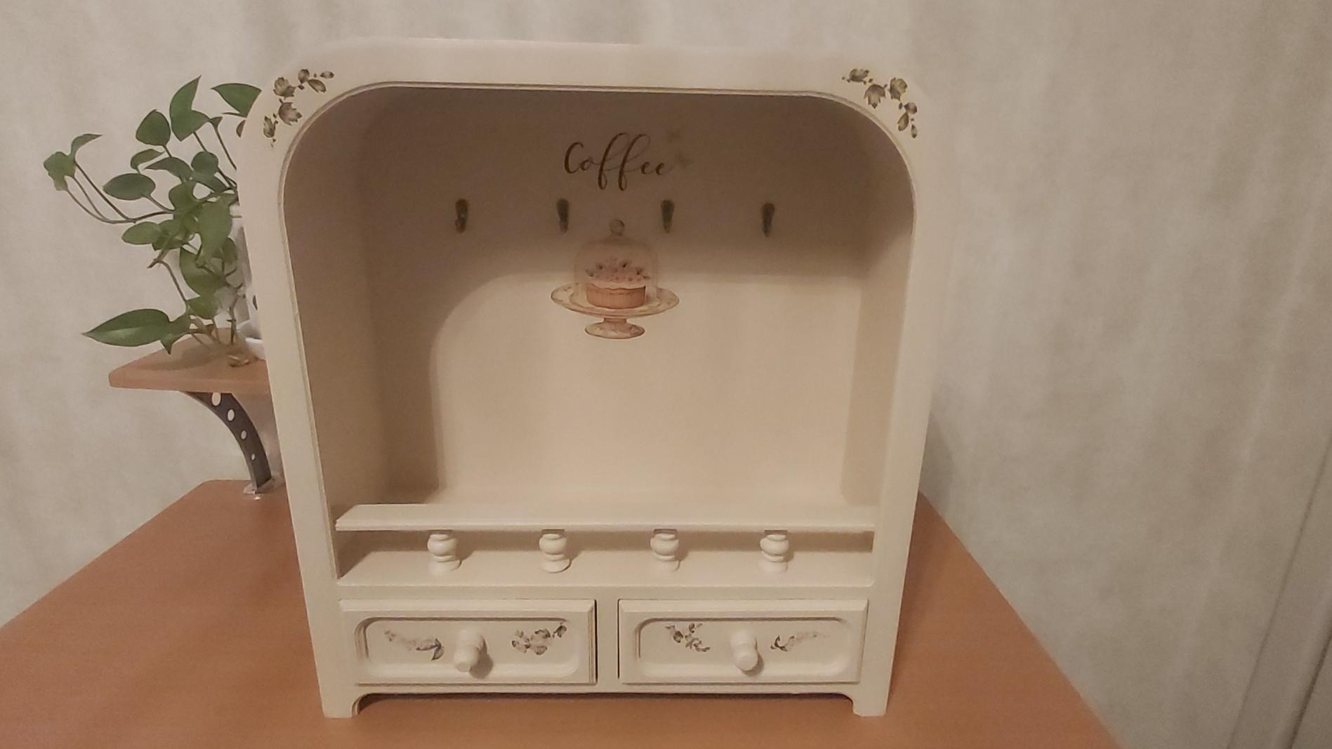کافی بار چوبی دکوری 56 در 51 سانتی