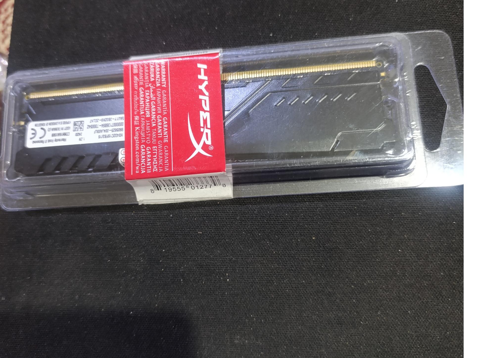 رم 16 گیگ ddr4 3200 hyper furyx