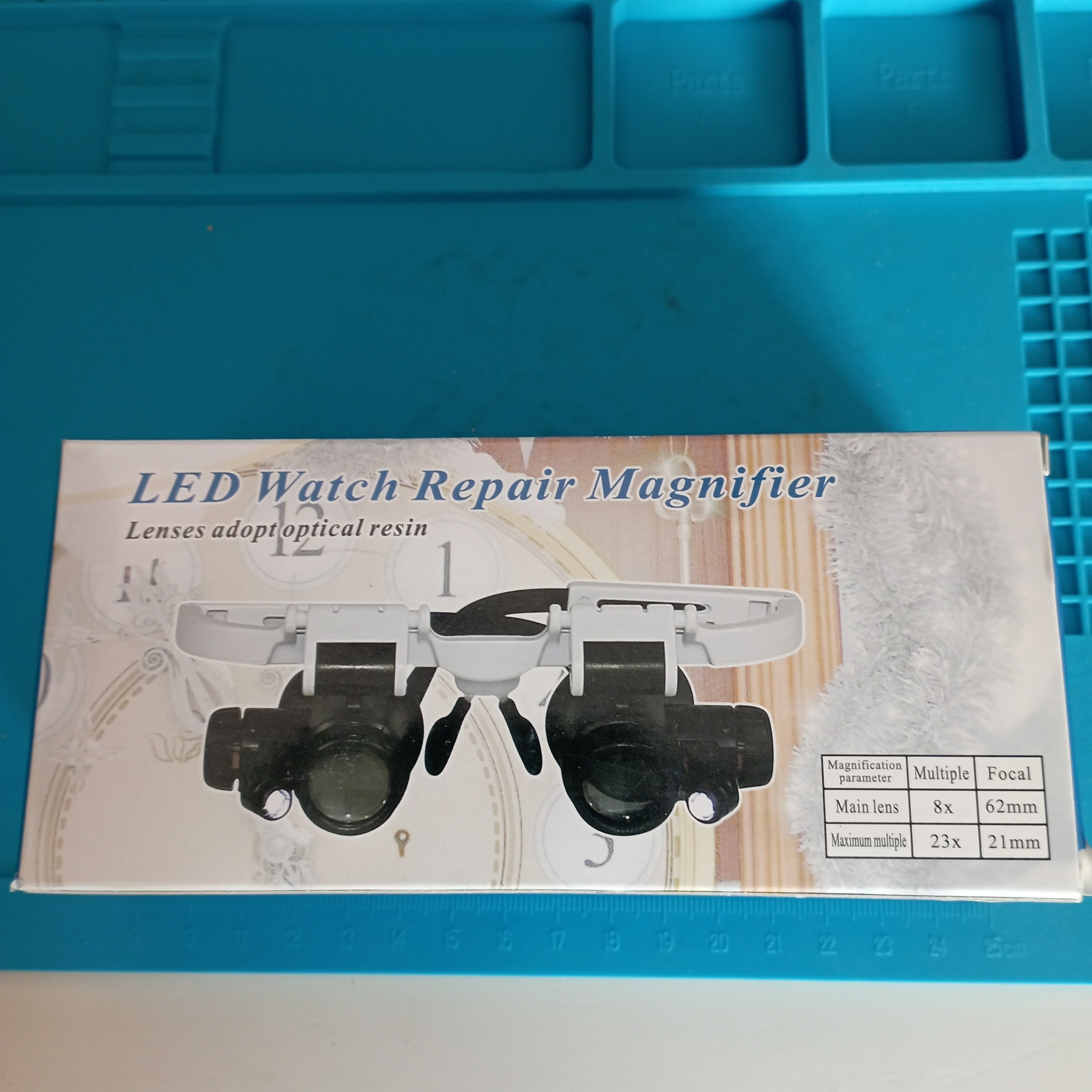 ذره بین عینکی دوچشمی 2 لنز 8X و 23X مدل 9892H-1