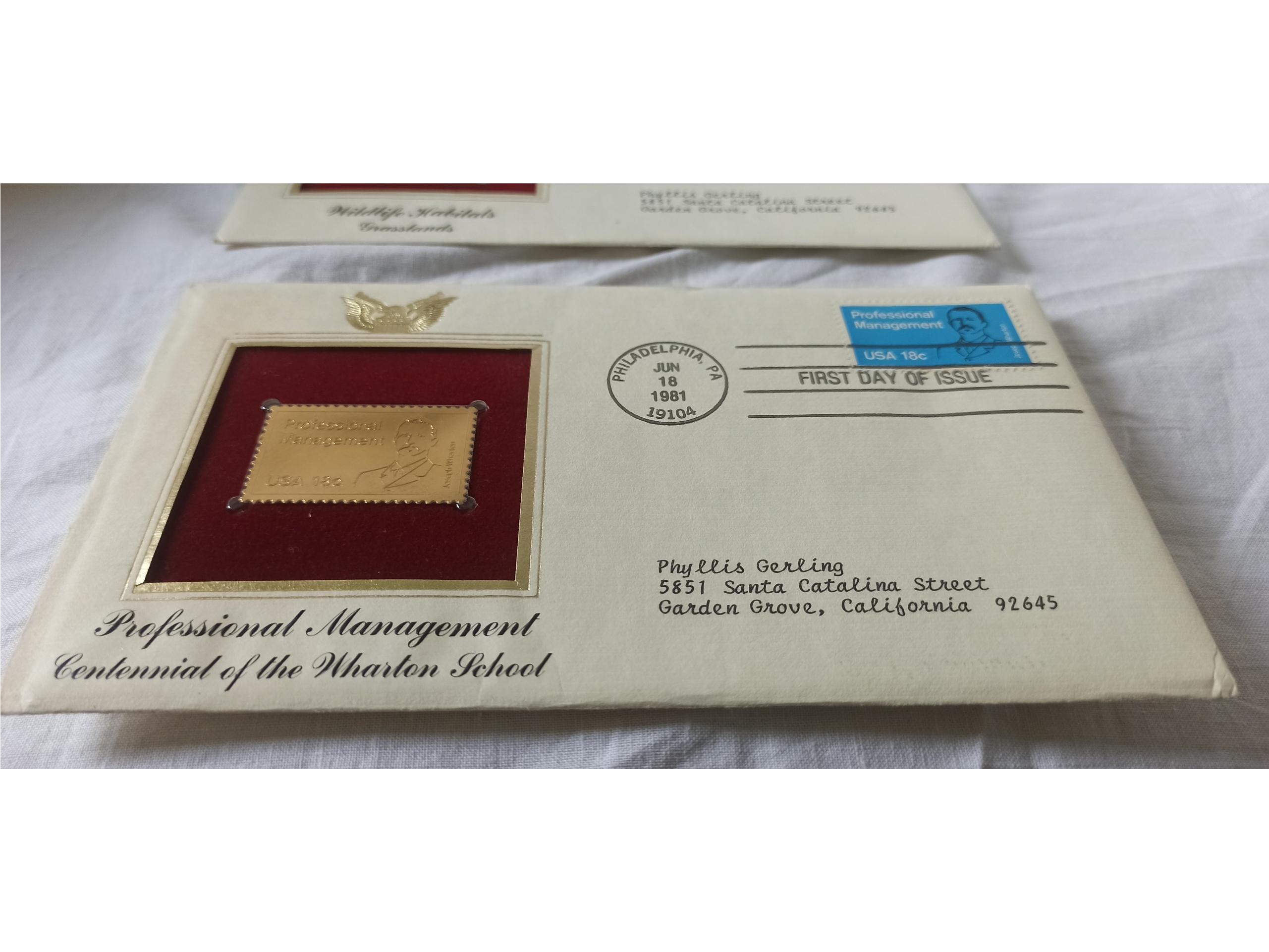 2 عدد پاکت مهر روز آمریکایی