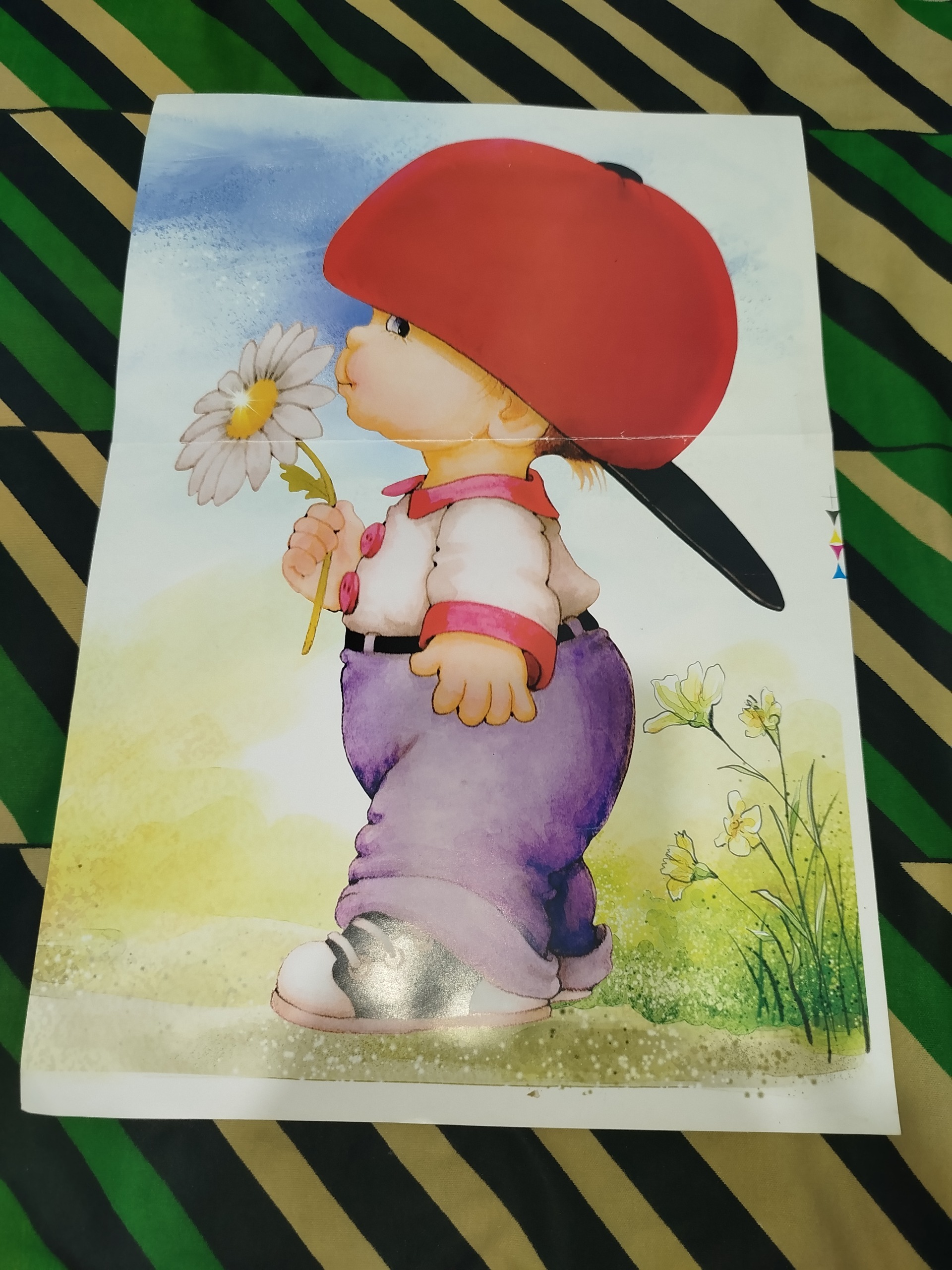 پوستر قدیمی پسر بچه