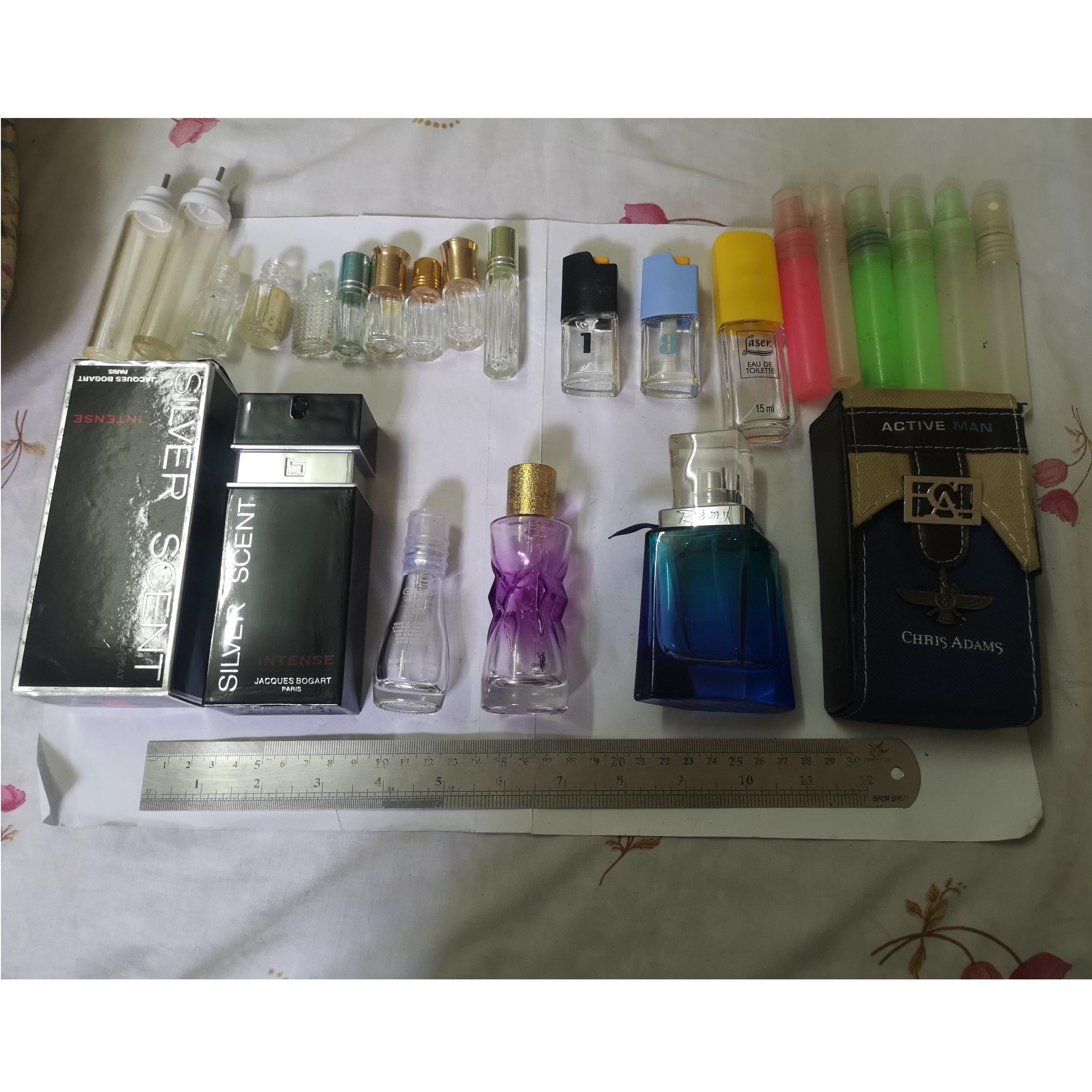 مجموعه متنوع قاب های خالی عطر و ادکلن