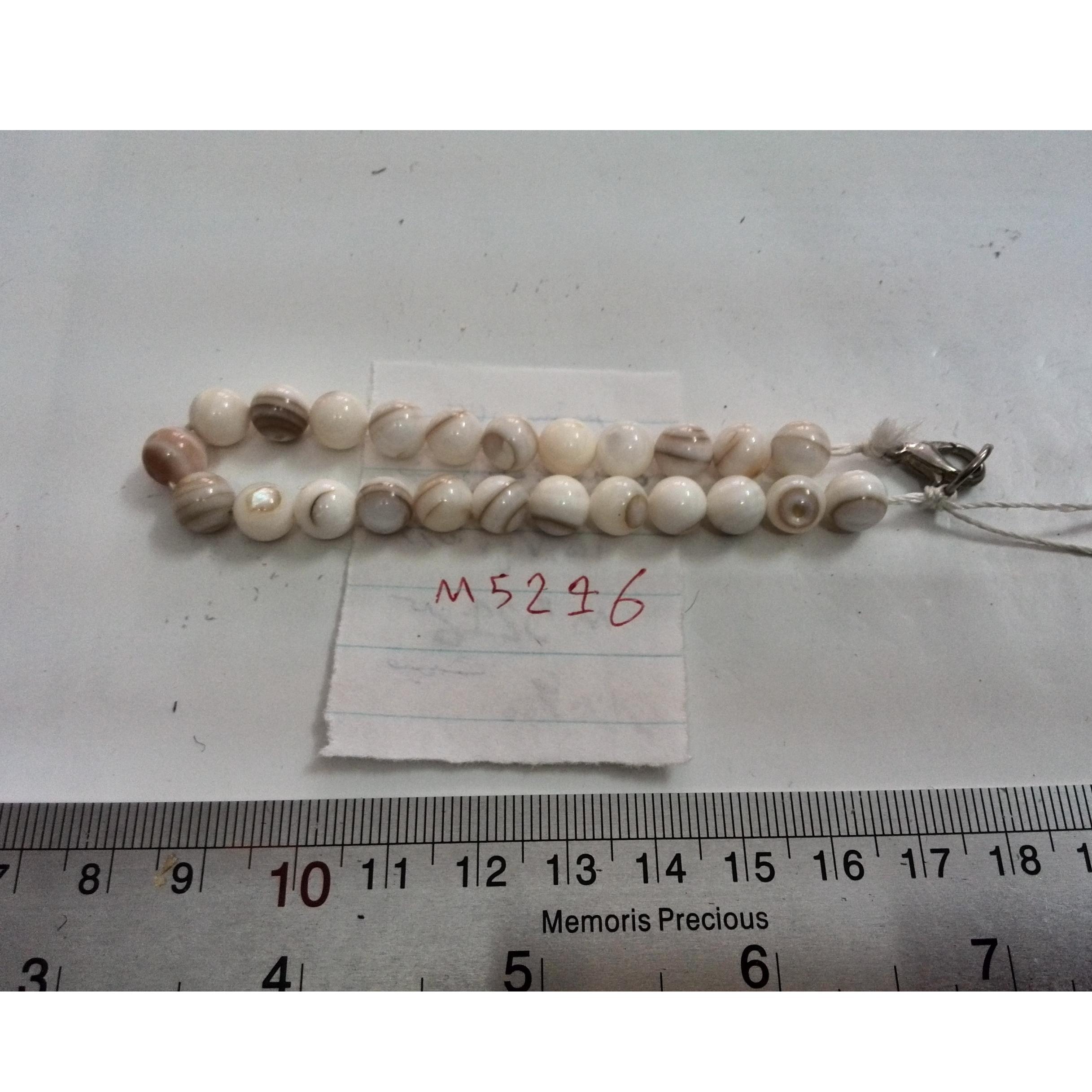 دستبند سنگ صدف عالی(فروشگاه سیدمجرد)