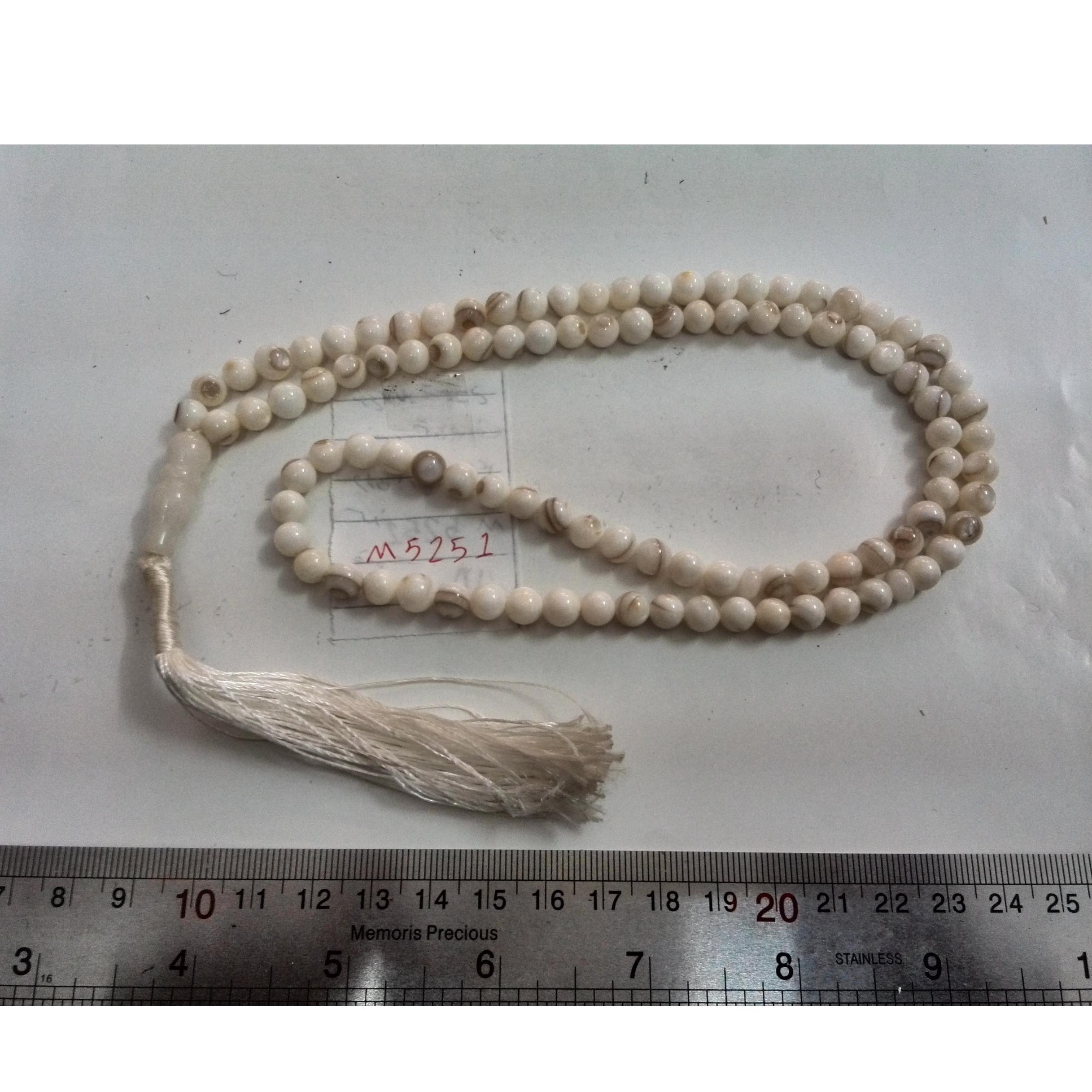 تسبیح سنگ صدف عالی(فروشگاه سیدمجرد)