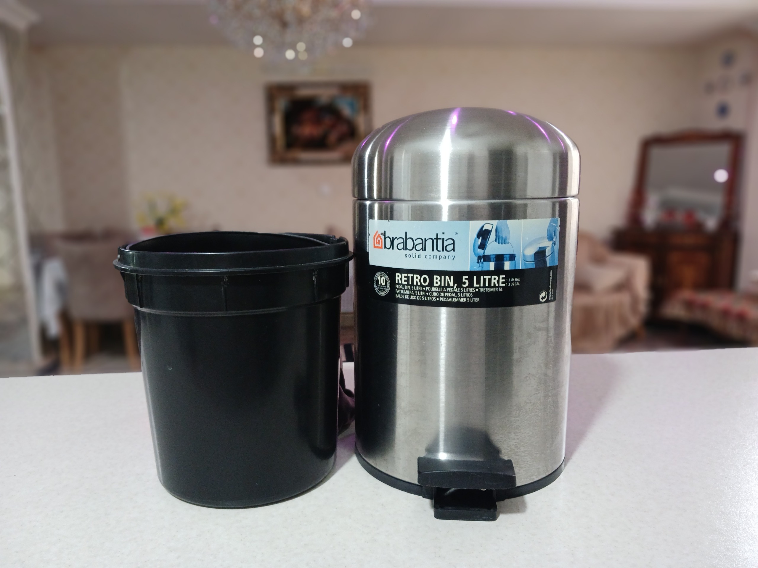 سطل زباله استیل برابانتیا