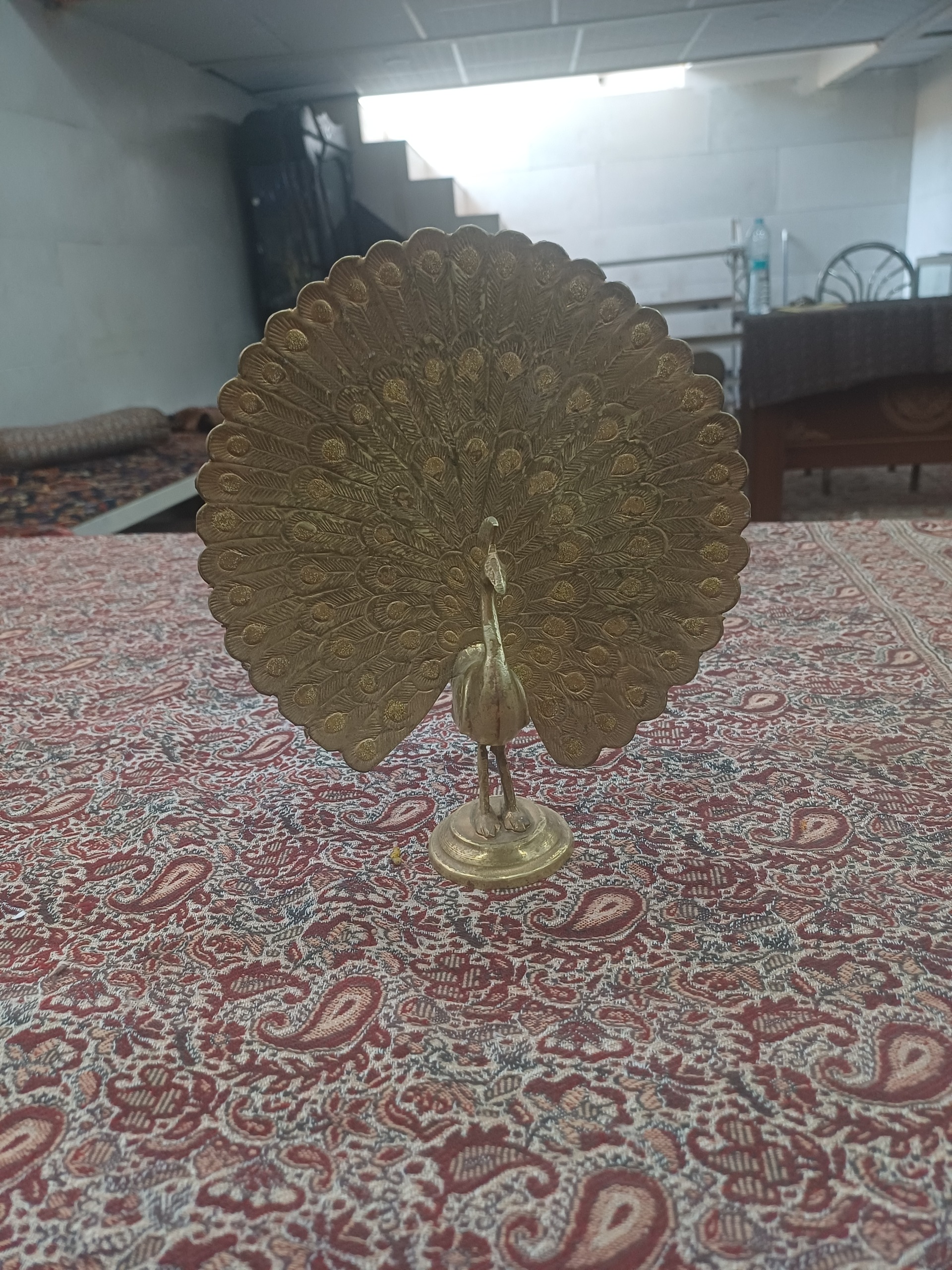 مجسمه برنجی طرح طاووس