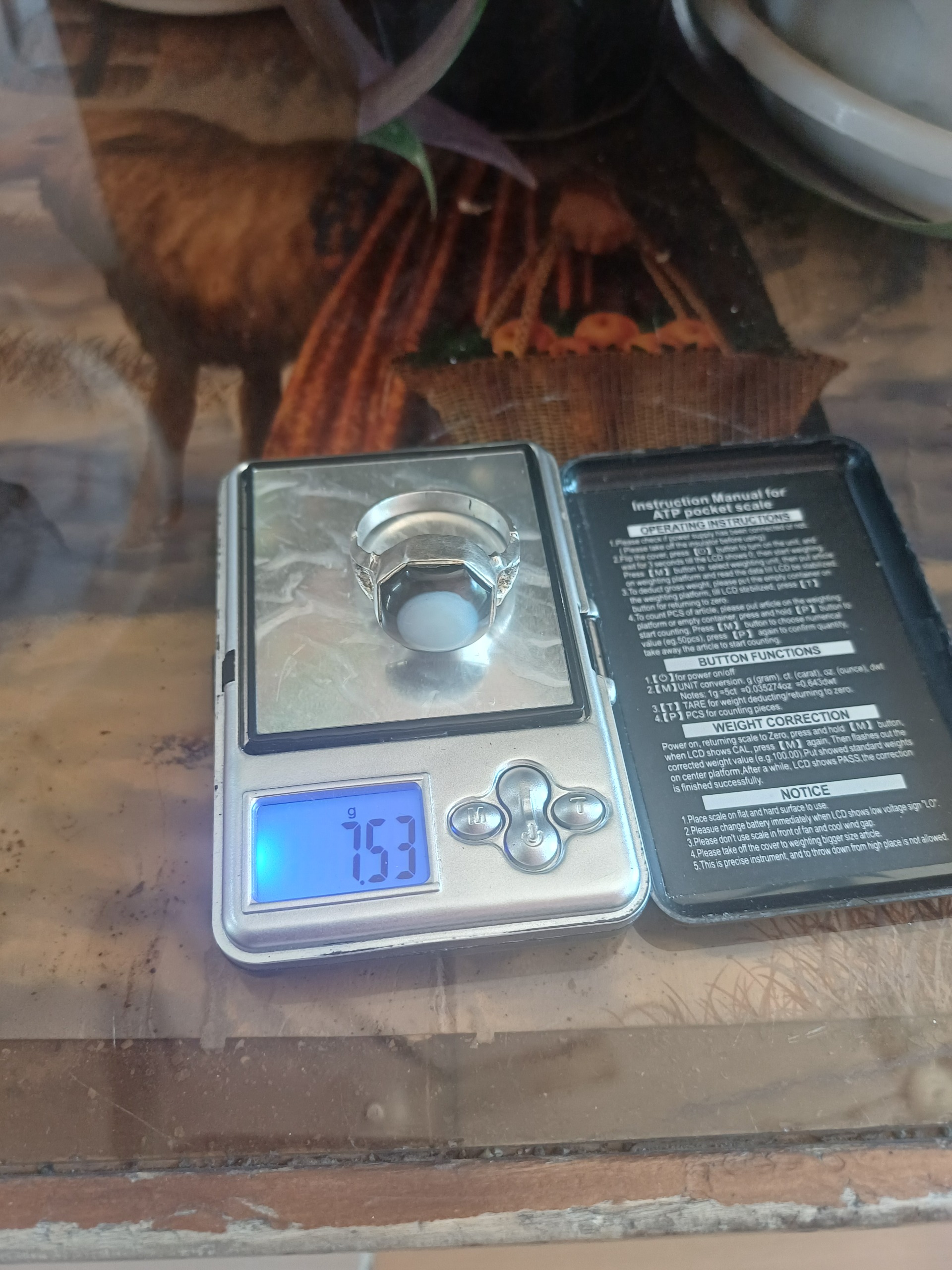 انگشتر نقره نگین باباقوری