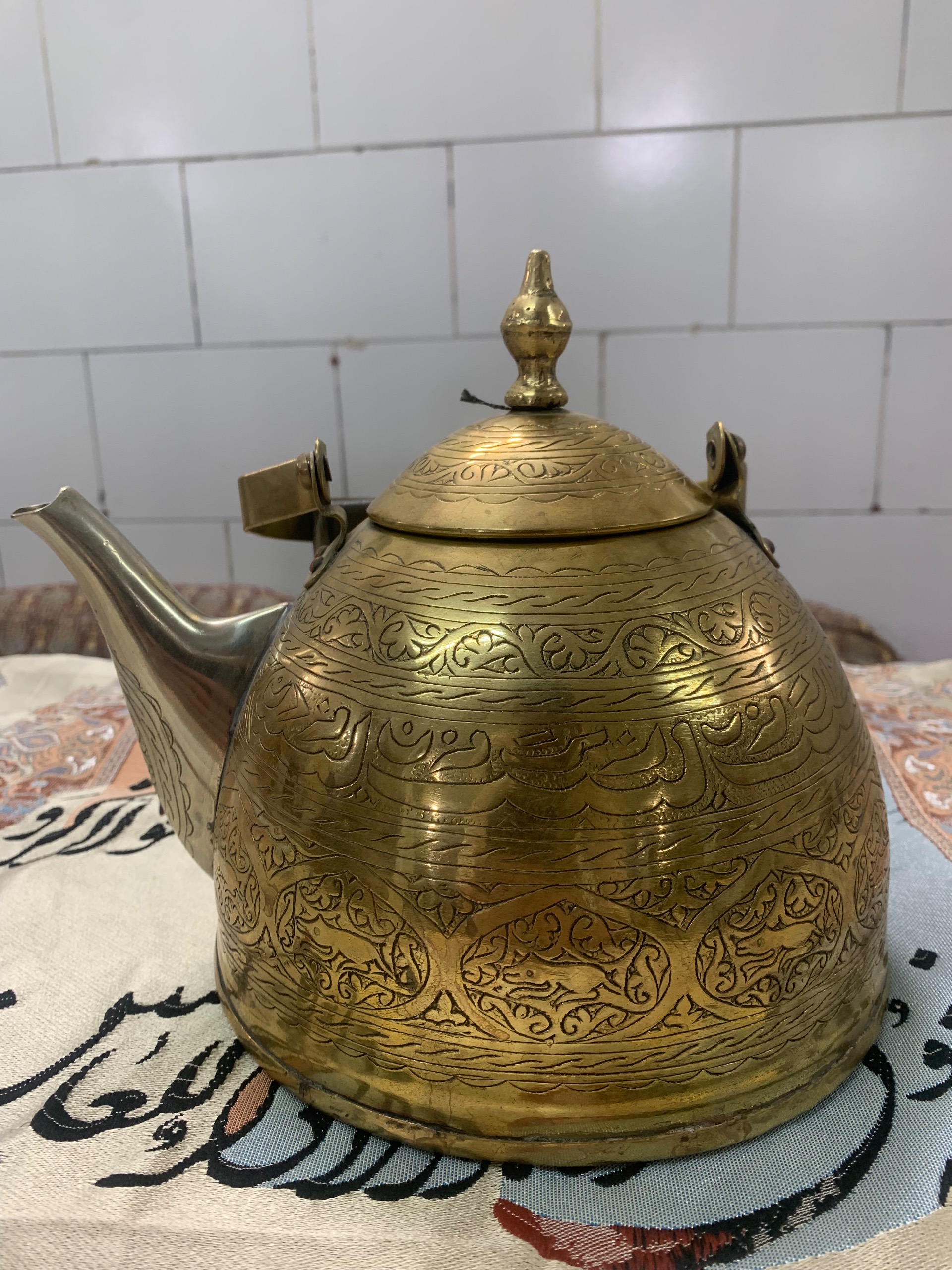 کتری قلم برنجی