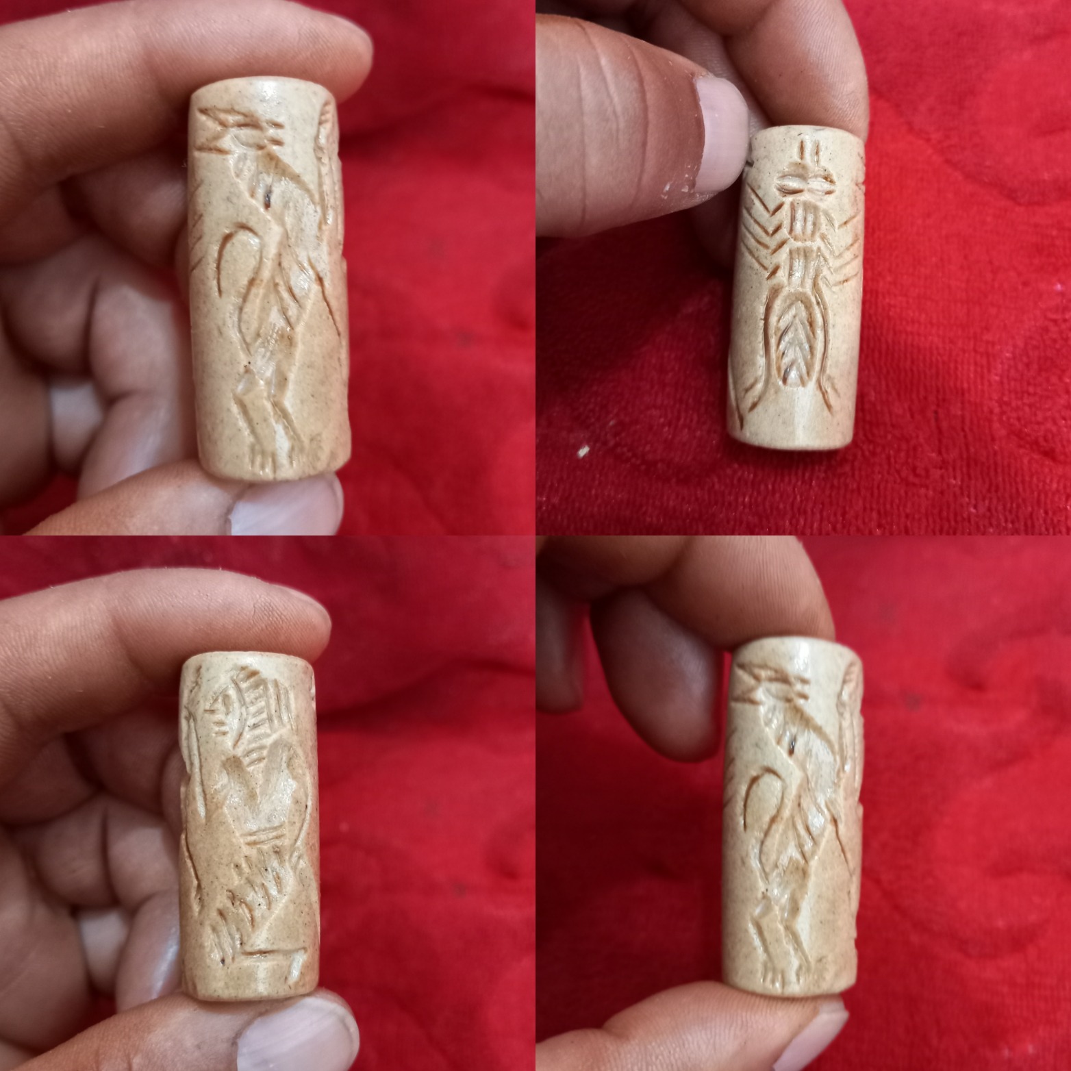 مهره نشان 3 رخ سنگی