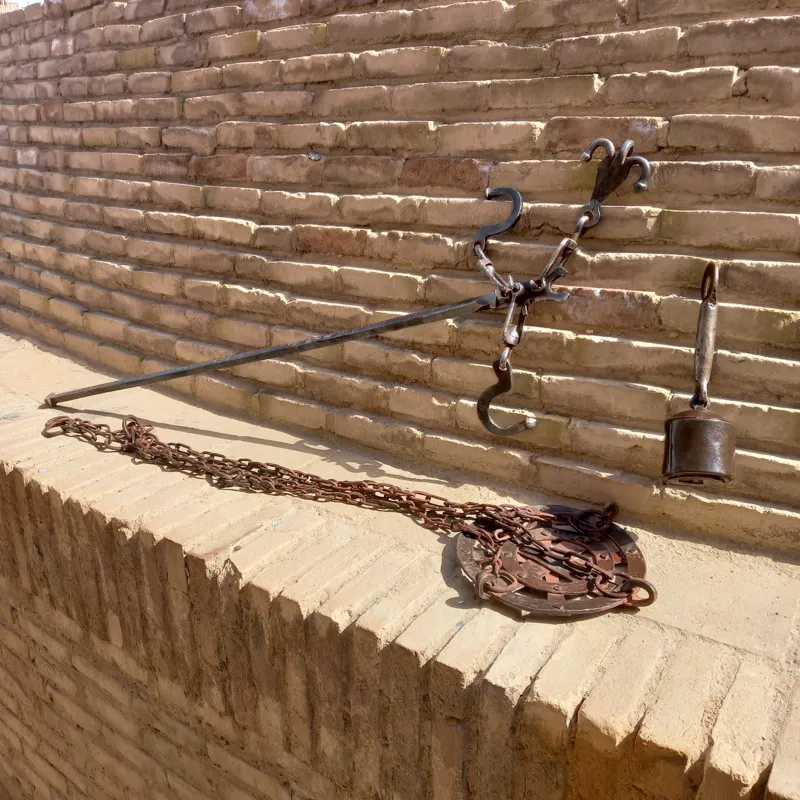 قپان 120سانت غولپیکر باوزنه وکفه خاص قاجاری