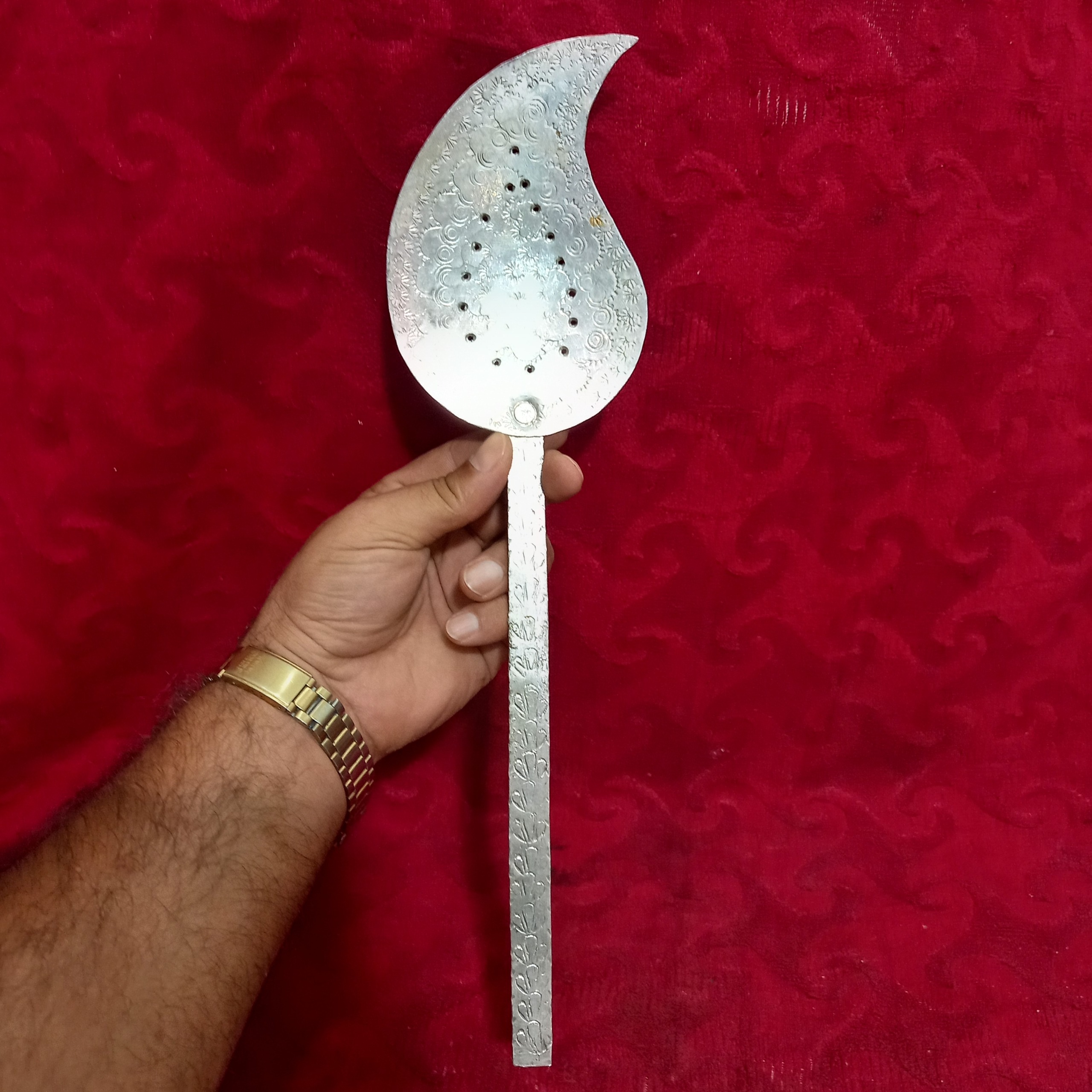 کفگیر زیبایه طبسی،نقشدار بکرجوندار