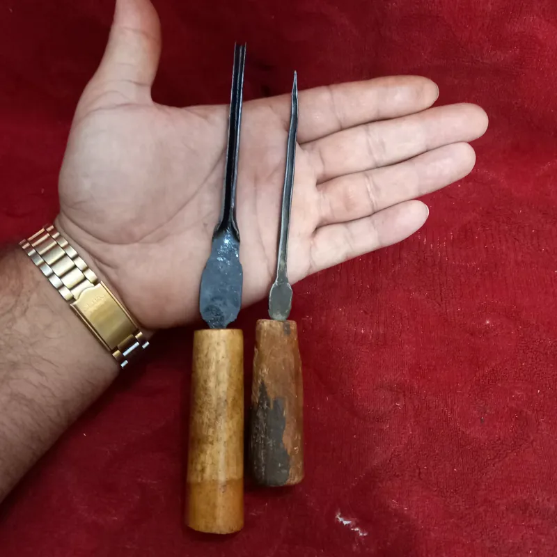 جفت کیل نمونه گیری ارزن وبرنج فولاد قدیمی
