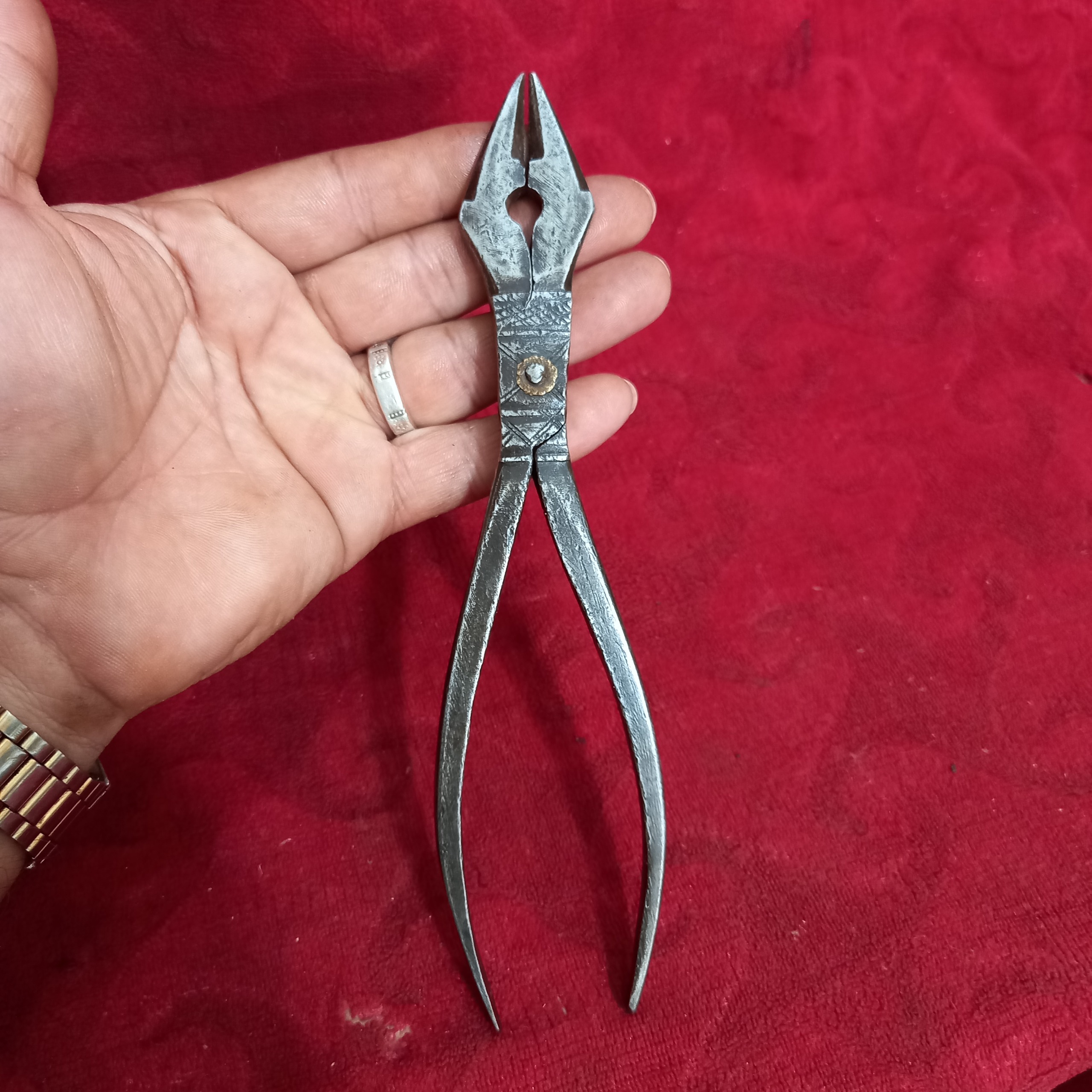 انبر قندشکن فولاد،سوهانکاری شده زیباقاجاری
