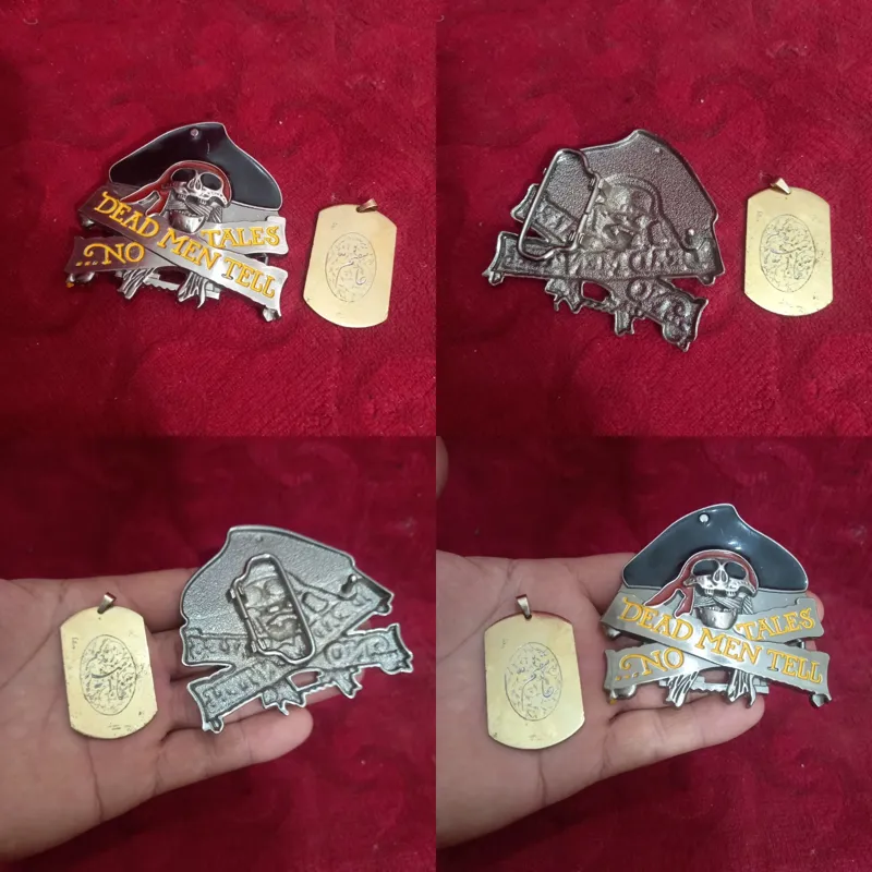 سگک کمربند مردانه،با پلاک گردنی