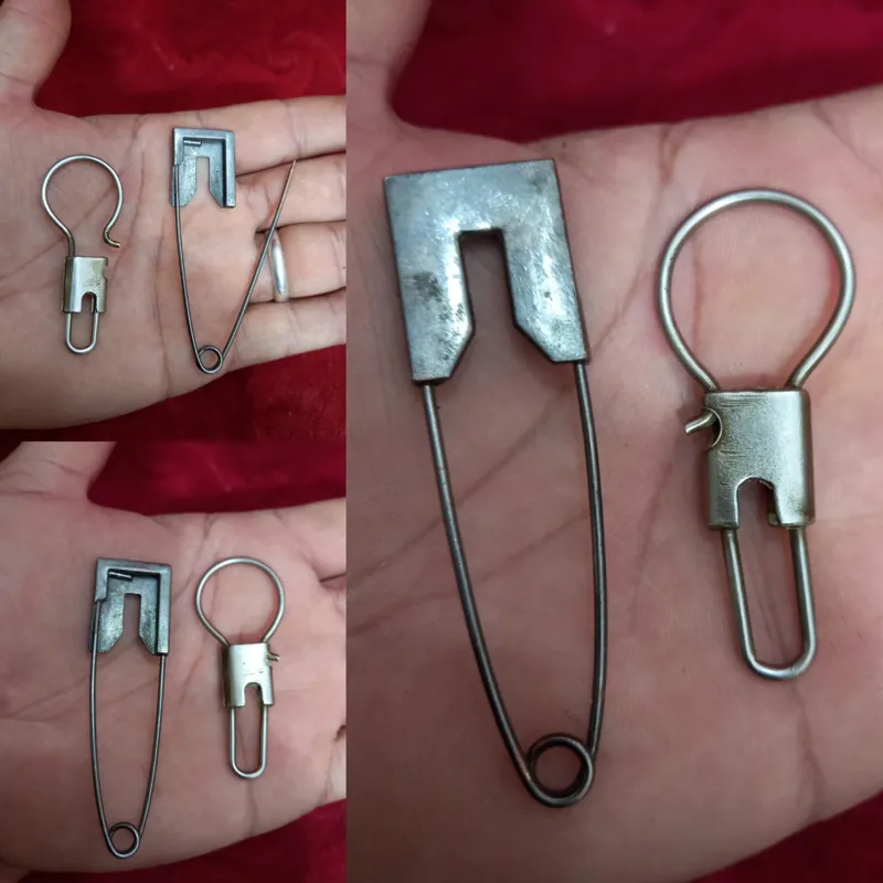 سنجاق وقلاب سیمی قدیمی