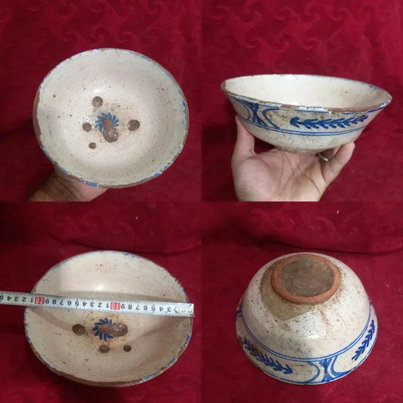 کاسه بزرگ،لعابدار گنابادی قاجاری