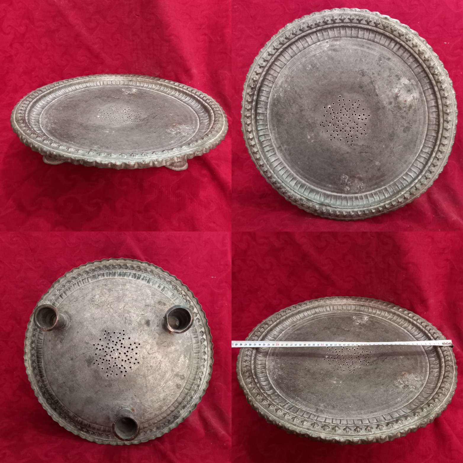 ظرف میوه یزدی کهنه قاجاری خاص کلکسیونی