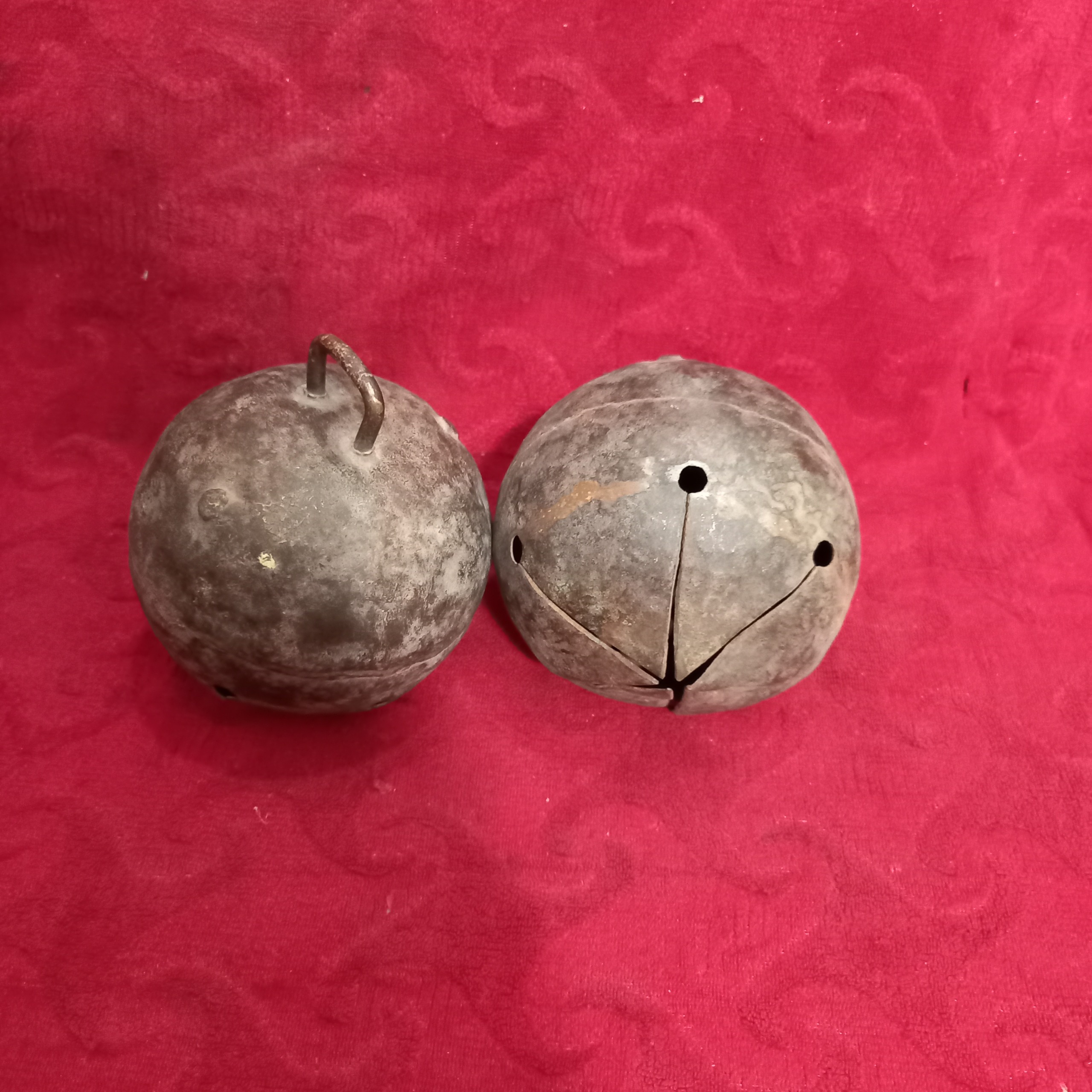 جفت زنگوله پایه تابوت خاص،کمیاب قاجاری