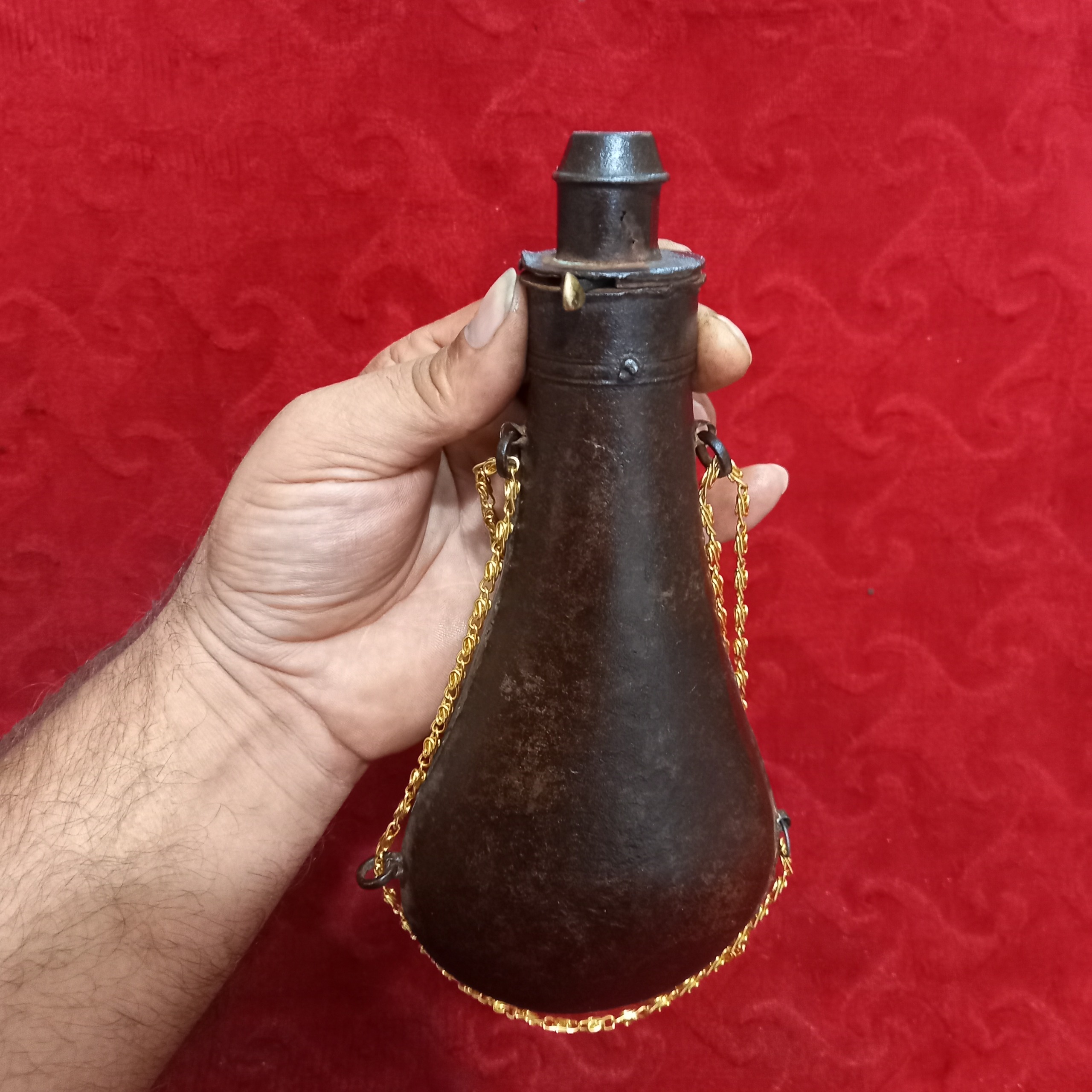 باروت دان فولاد اروپایی خاص بکرقاجاری