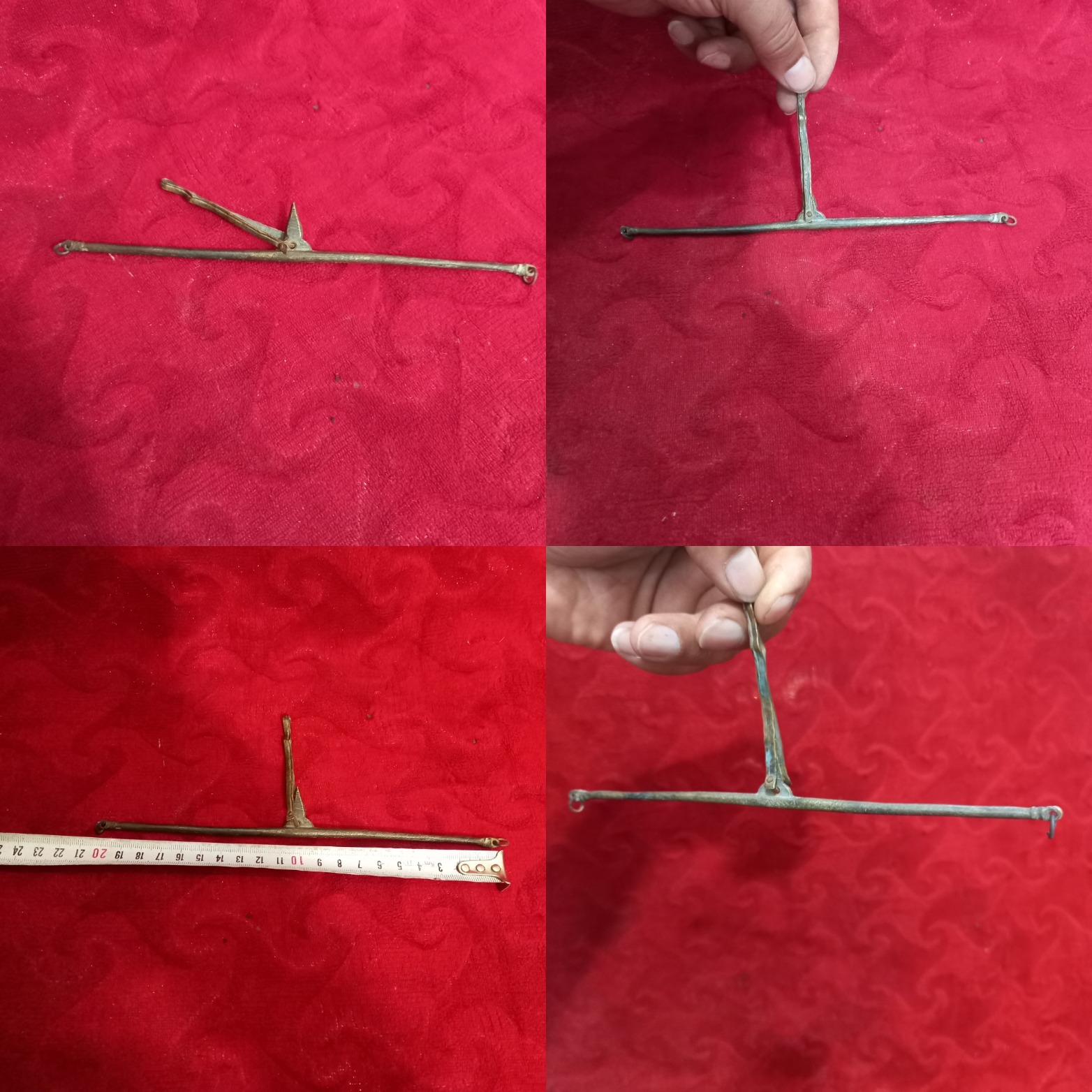 شاهنگ20سانت برنجی اصالت اوایل قاجار