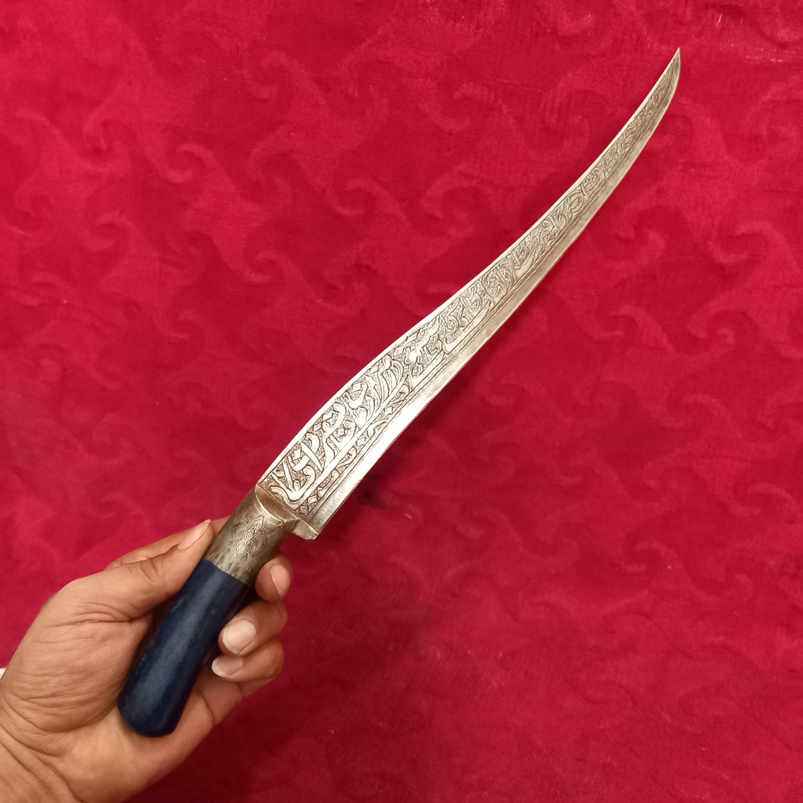 شترکش فولاد تمامقلم شعردار دسته سنگ لاجورد