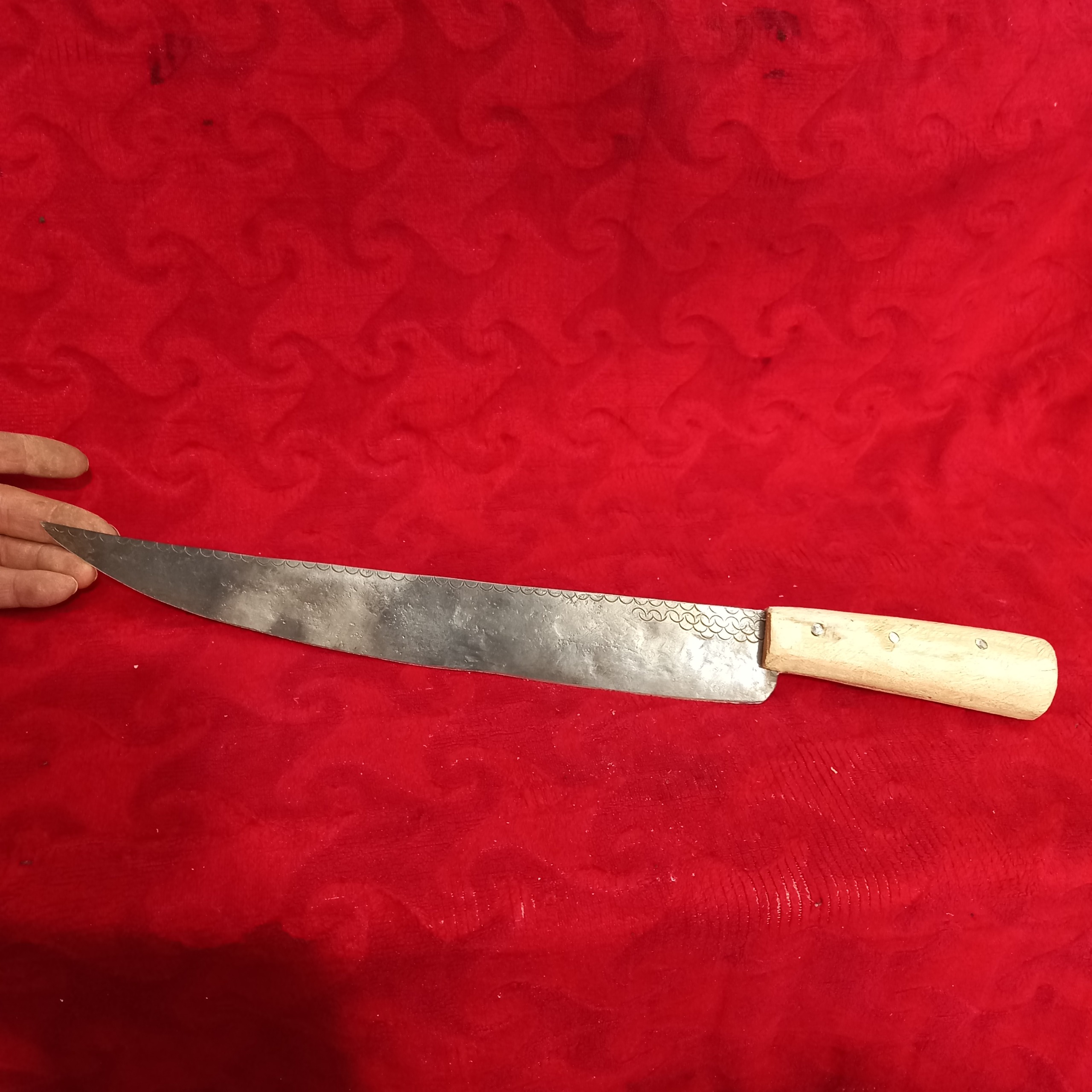 کارد رشته بری فولاد نقشدار،قاجاری