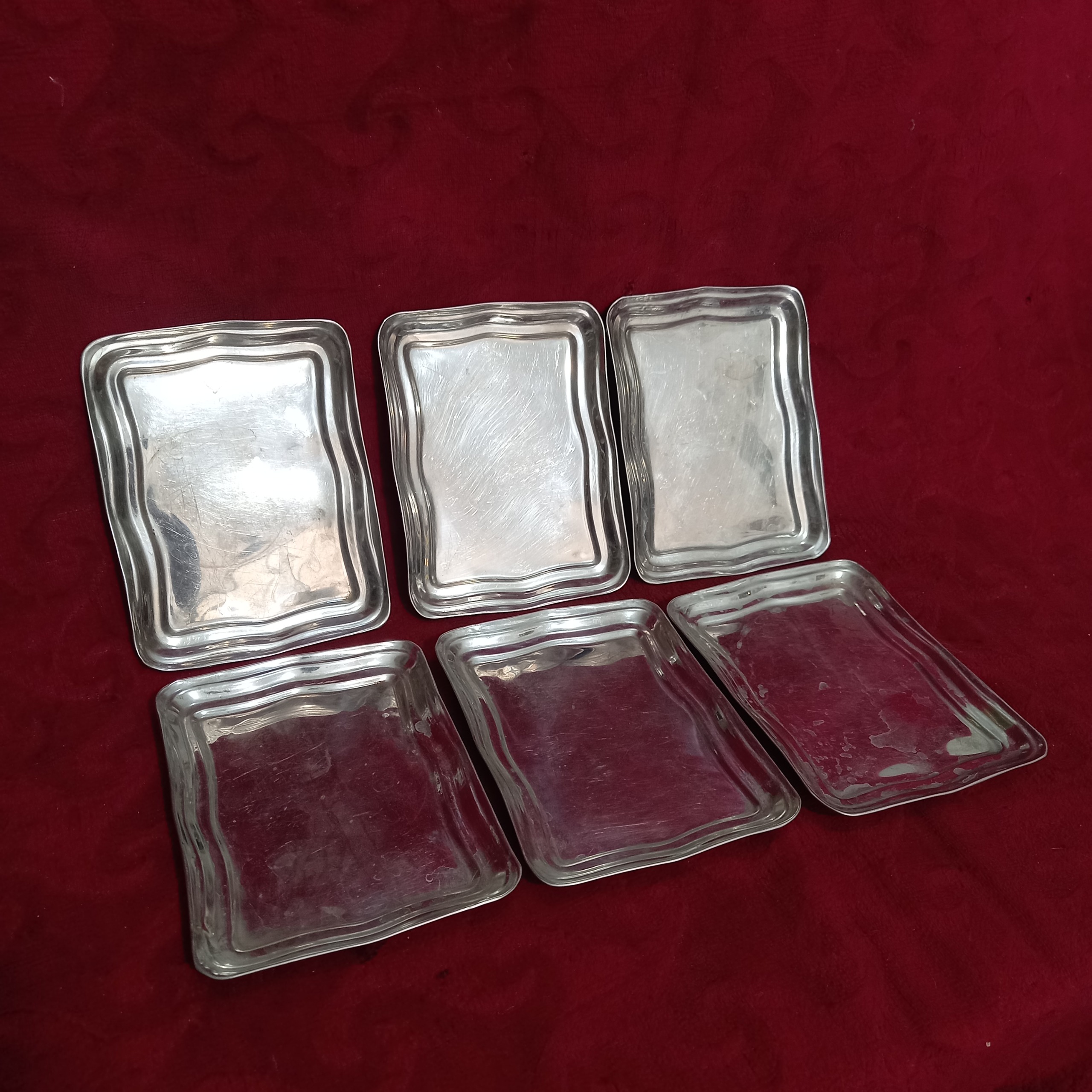 یکدست سینی فرمایشی استیل قدیمی