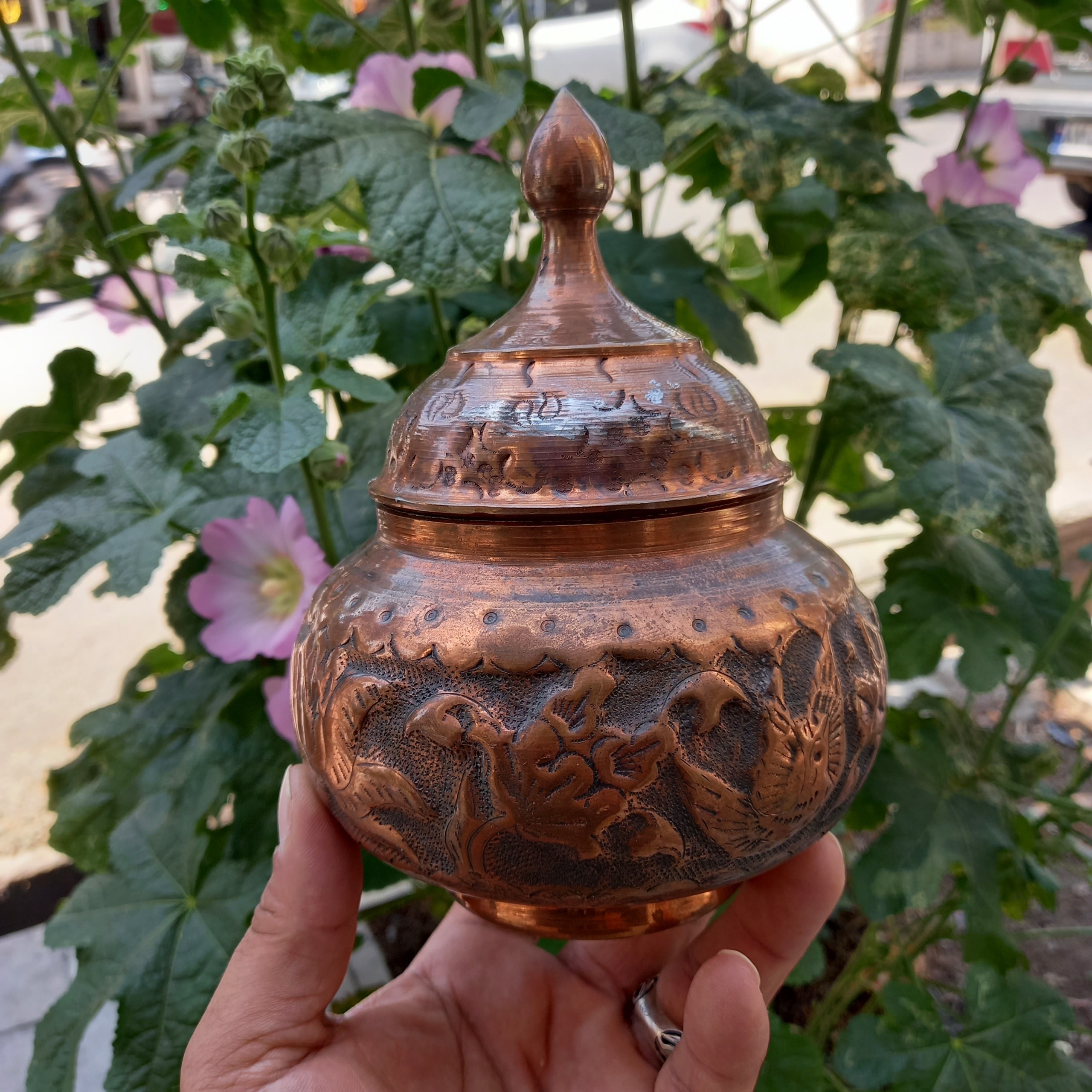 شکلاتخوری مسی قلم جوندار