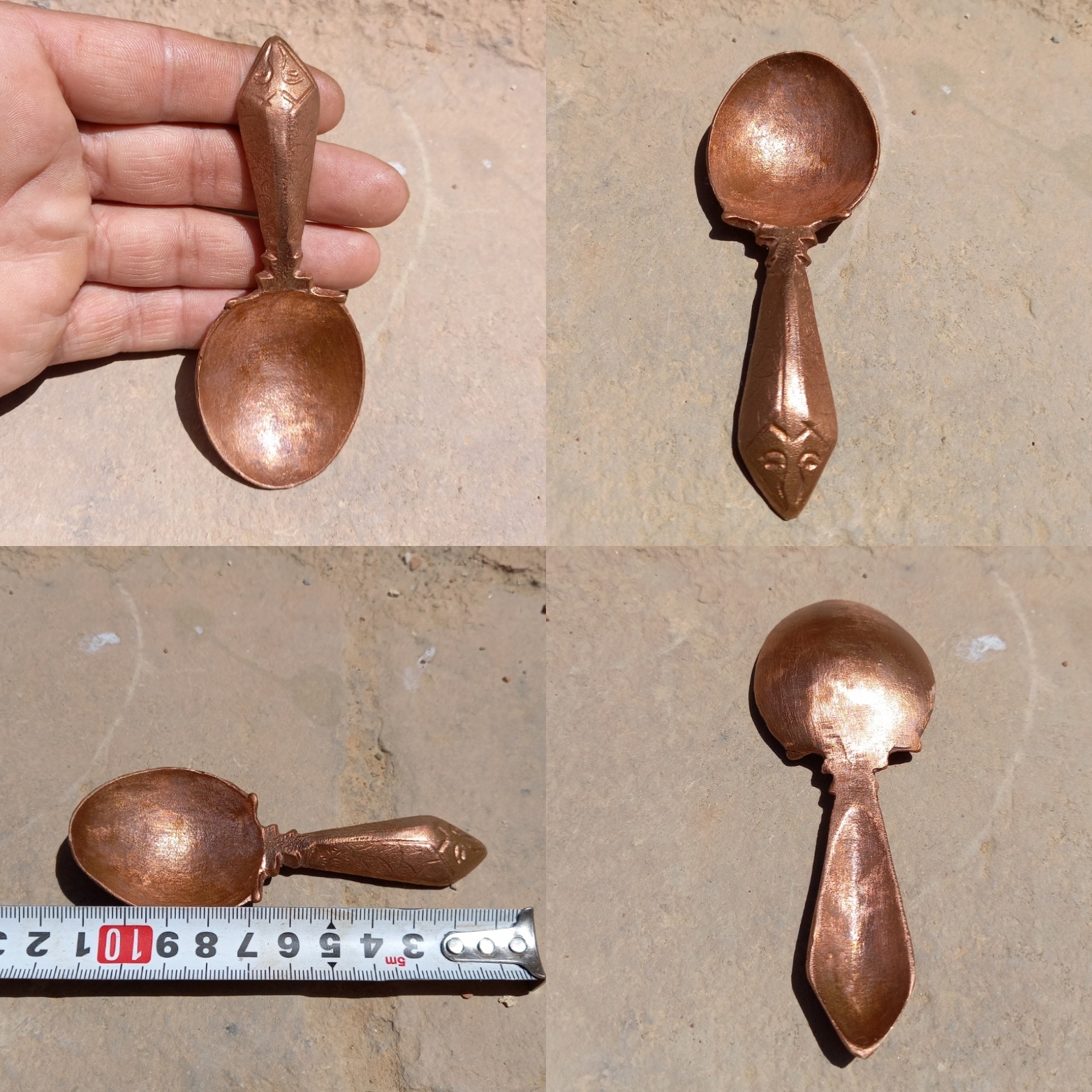قاشق هندوانه خوری مسی