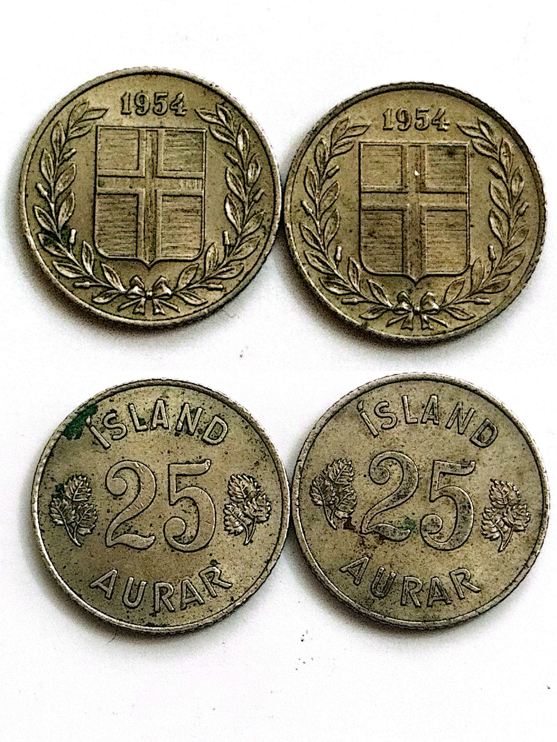 سکه 25یورویر ایسلند 1عدد 1954(5013)