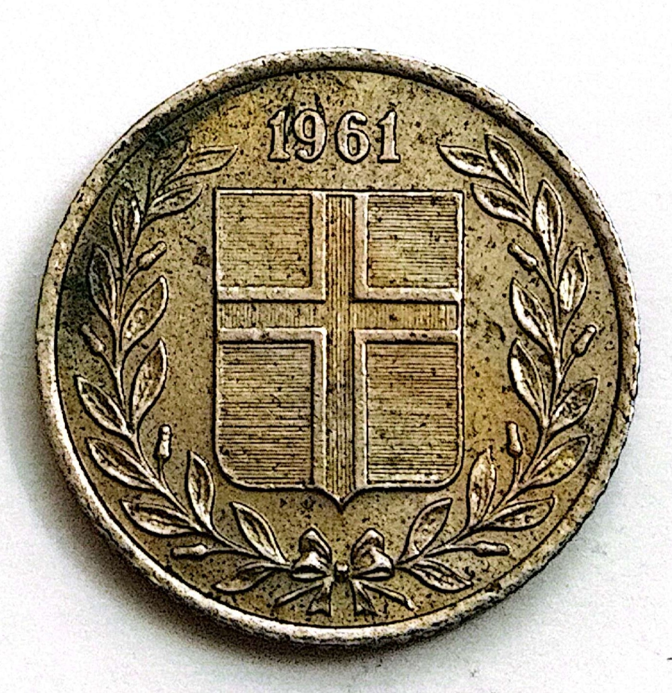 سکه 10یورویر ایسلند 1961(5010)