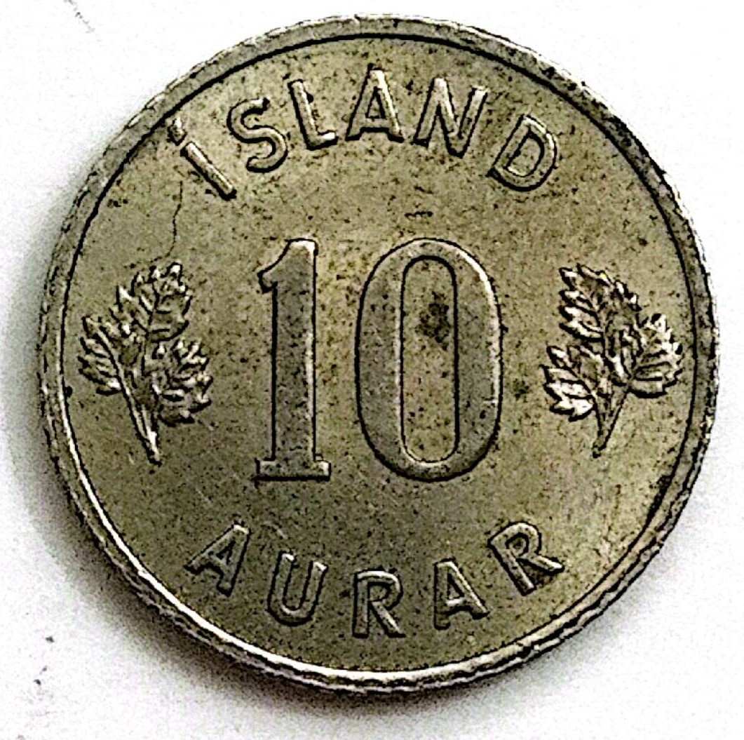 سکه 10یورویر ایسلند 1953(5013)
