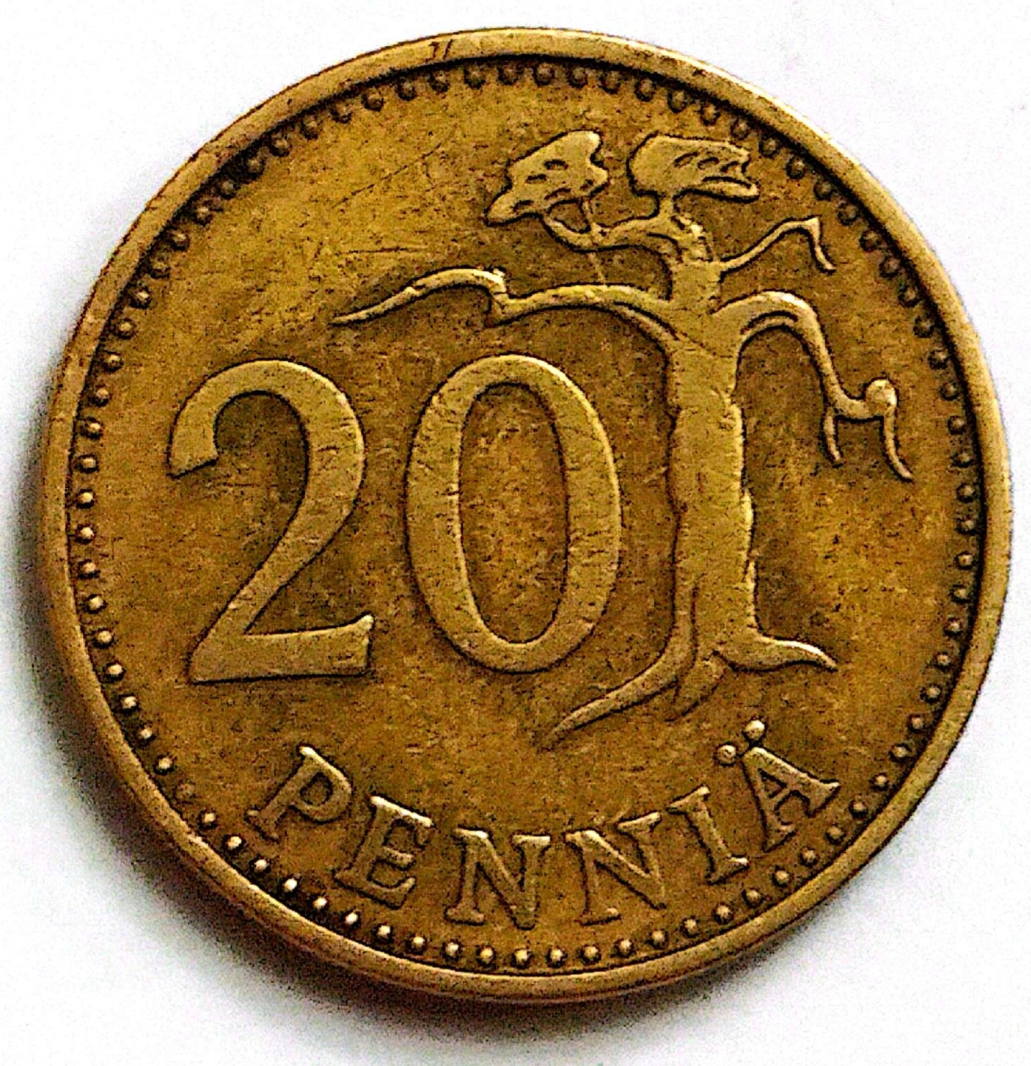 سکه 20پنی فنلاند 1966(2957)