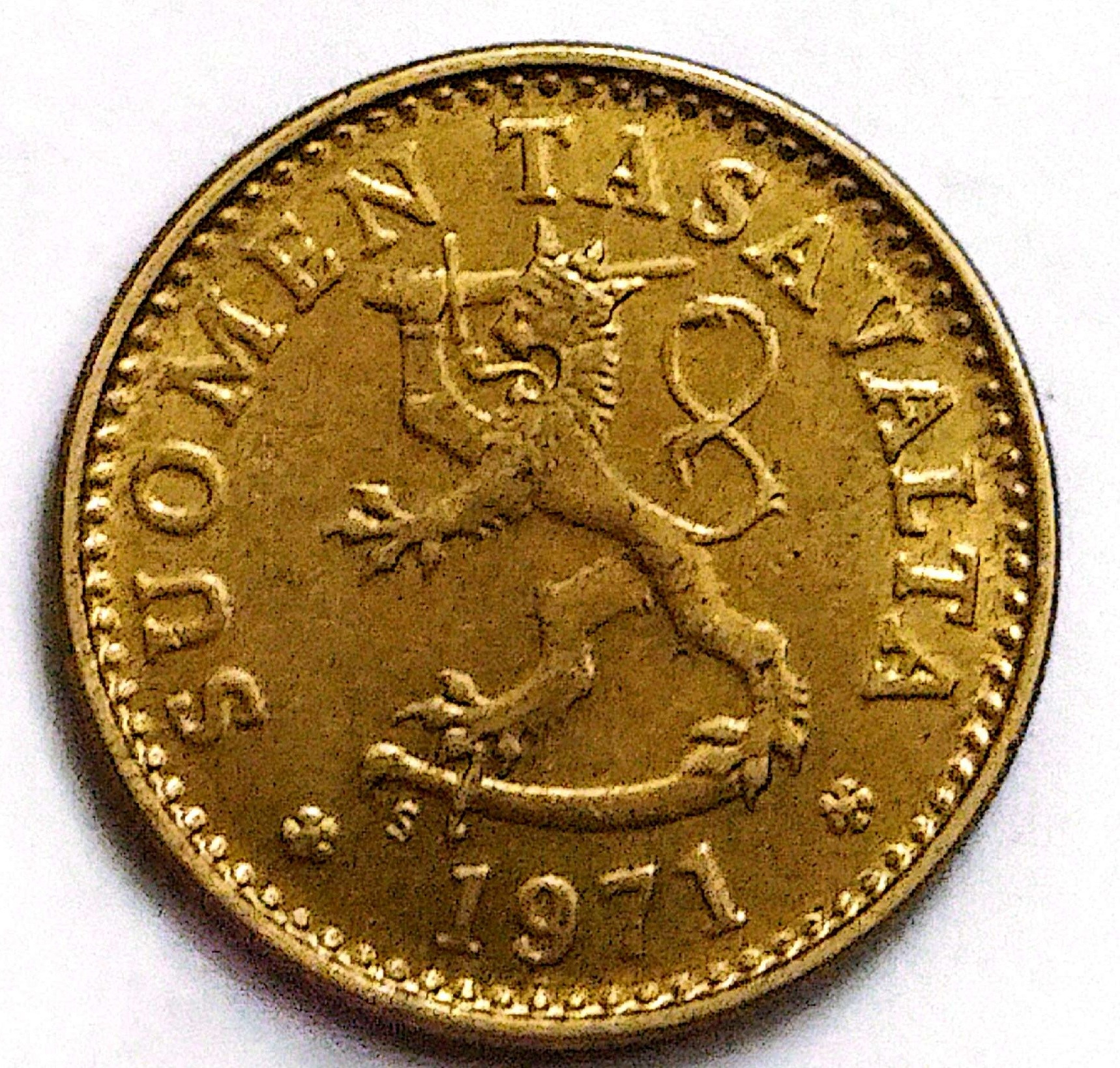 سکه 10پنی فنلاند 1971(2958)