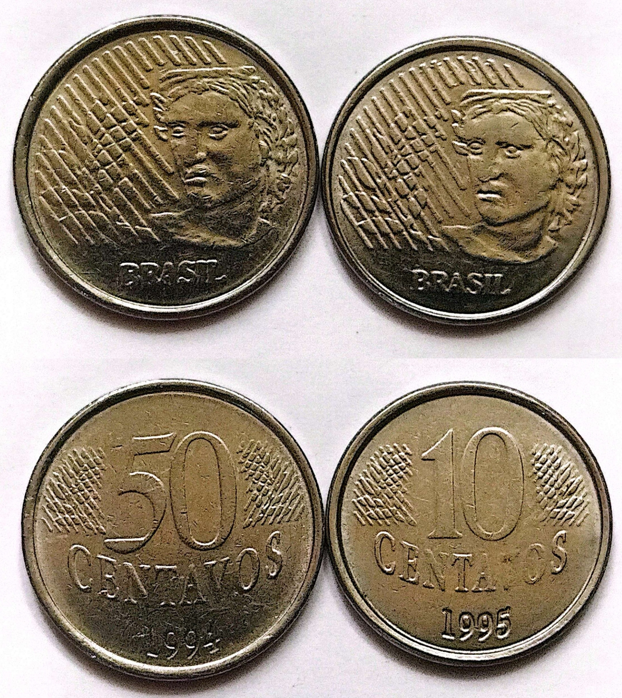 سکه 50/10سنتاووس برزیل(کد4608))