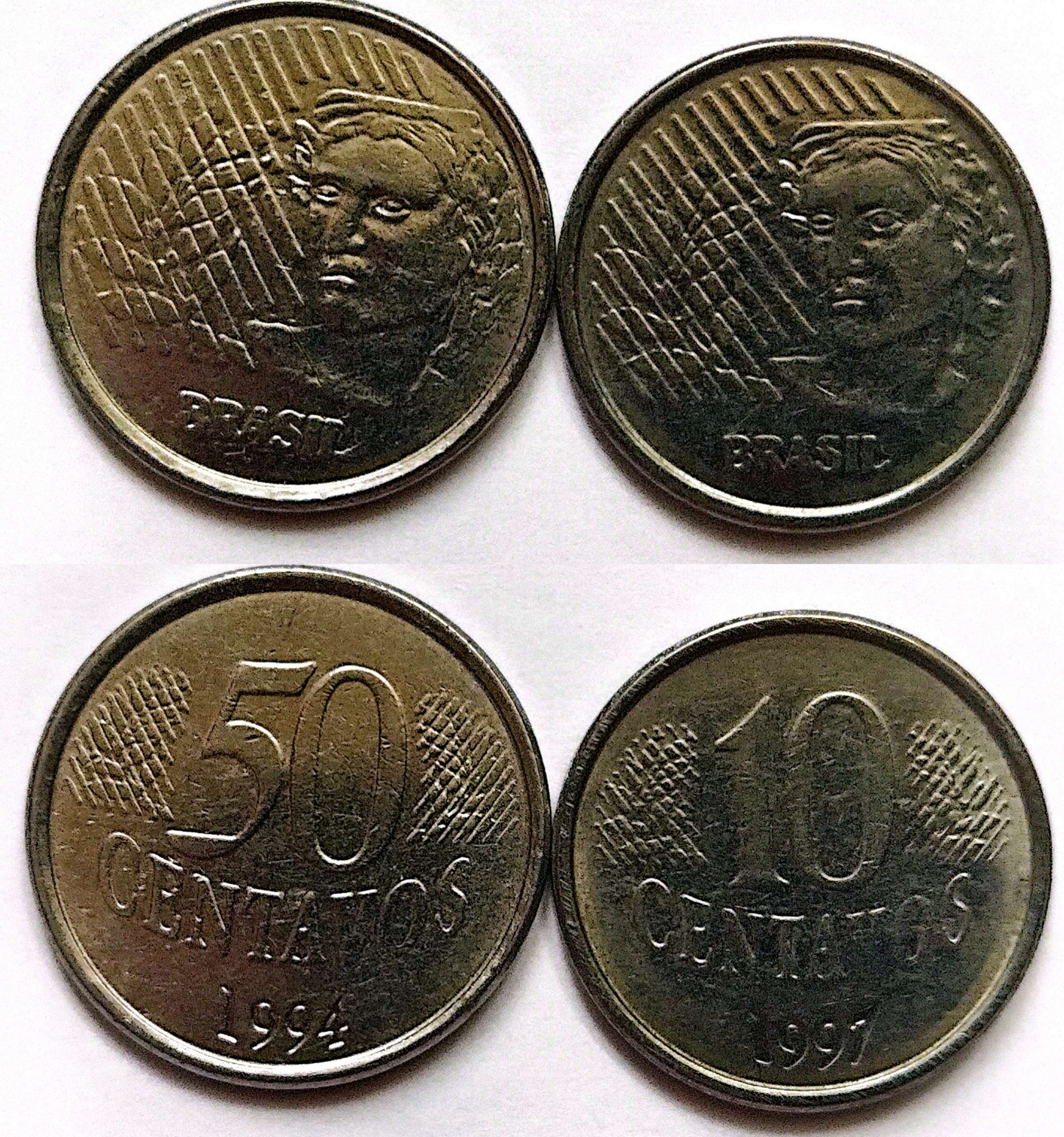 سکه50/10 سنتاووس برزیل(کد4617))
