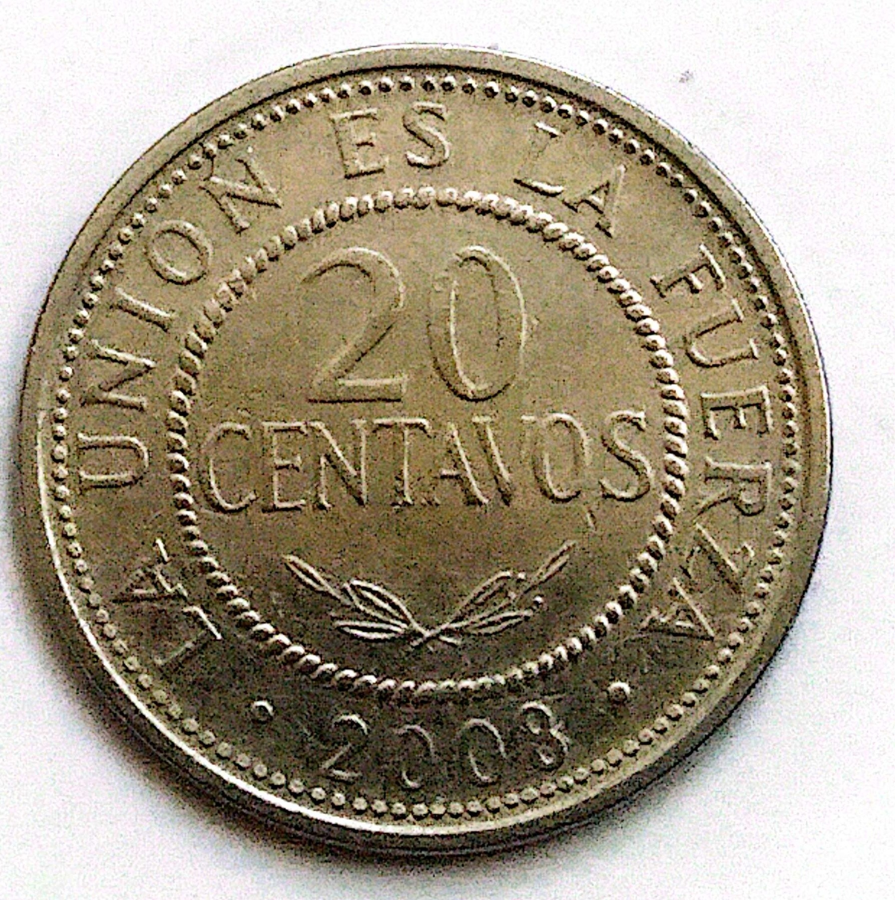 سکه 20سنتاووس بولیوی2008(کد6459))