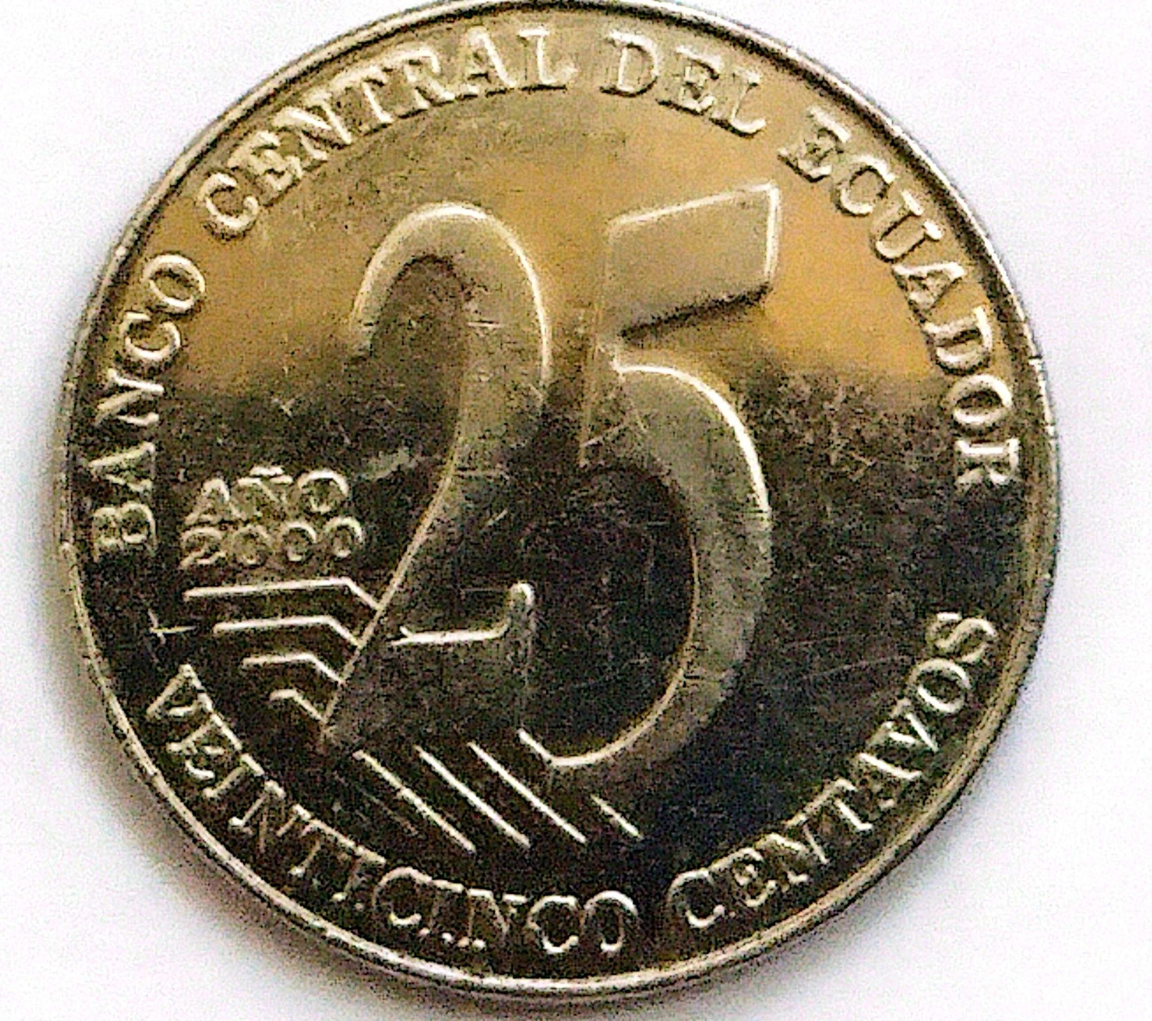 سکه 25سنتاووس اکوادور2000(کد6553)
