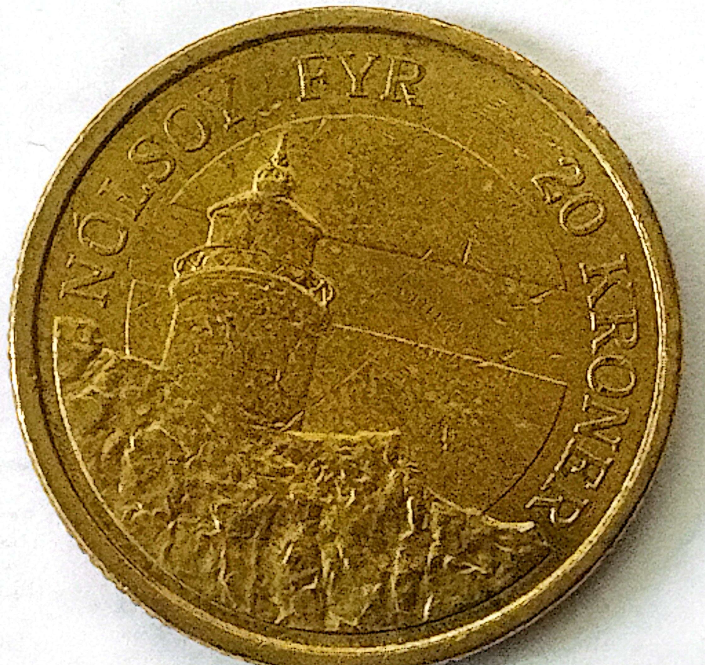 سکه20کرون یادبودی دانمارک نایاب 2005(کد1300)