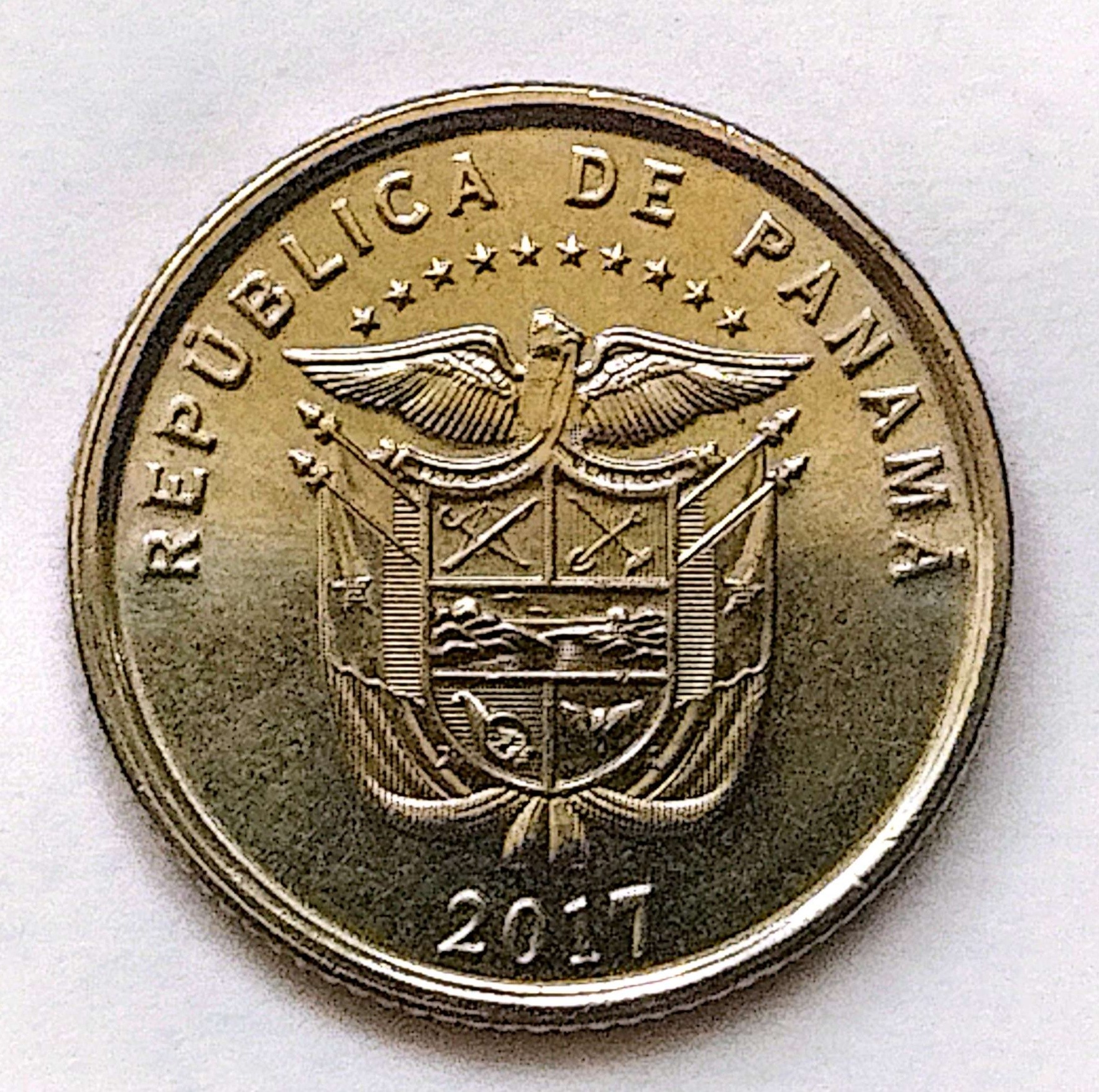 سکه 1/10 بالبوا پاناما 2017(کد3402)