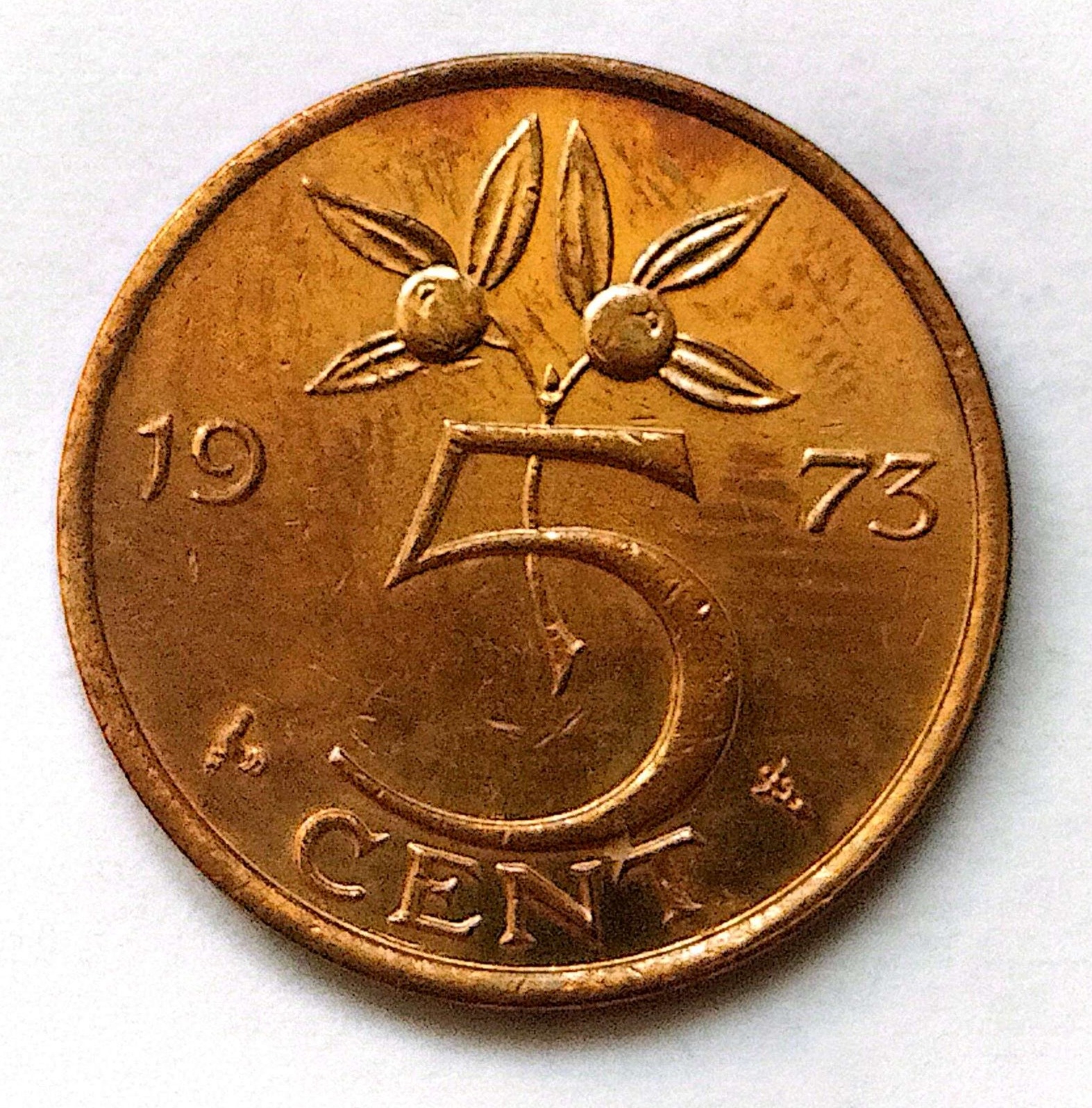 سکه 5سنت هلند1973(کد6750))