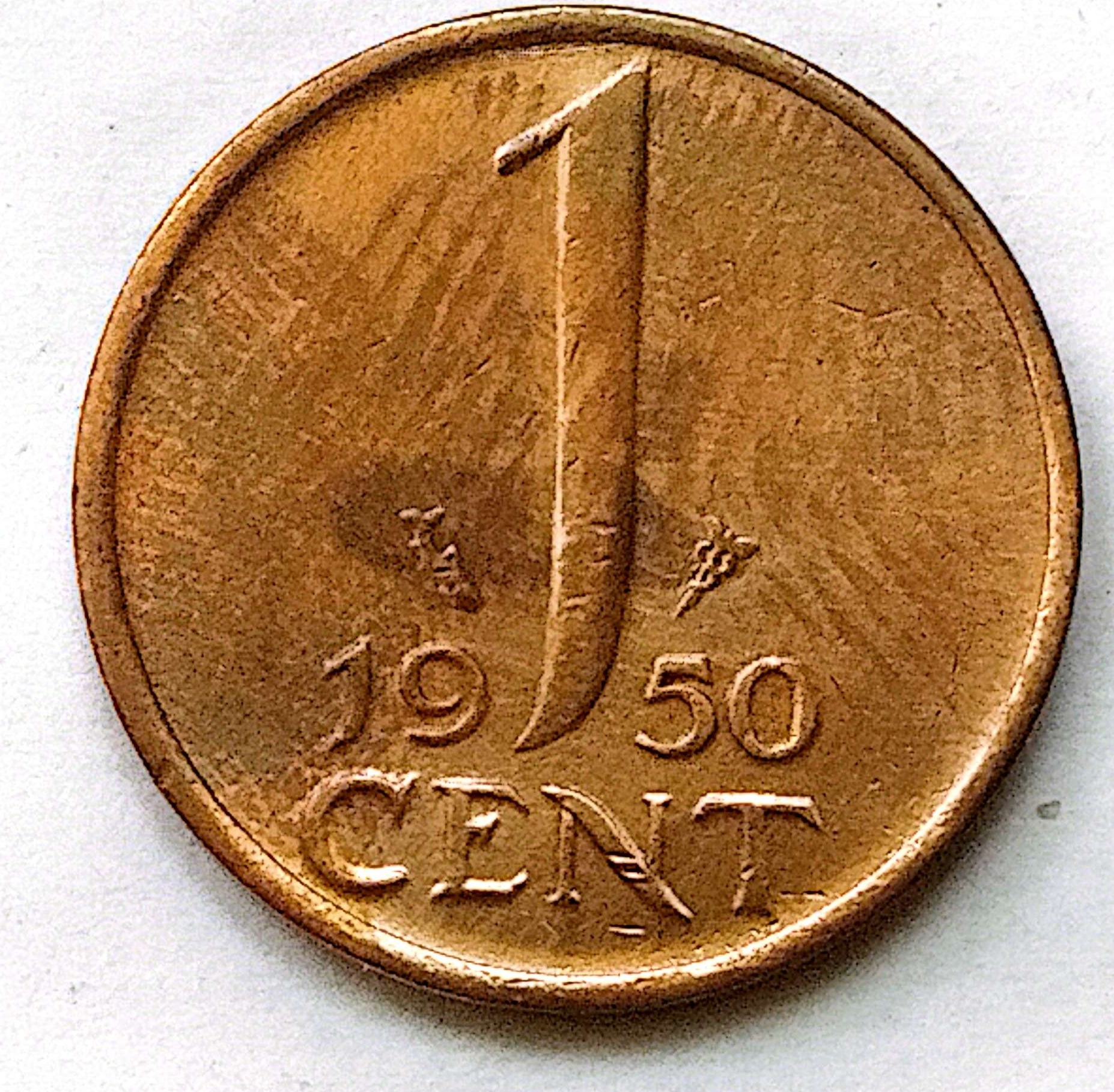 سکه 1سنت هلند1950(کد6750))