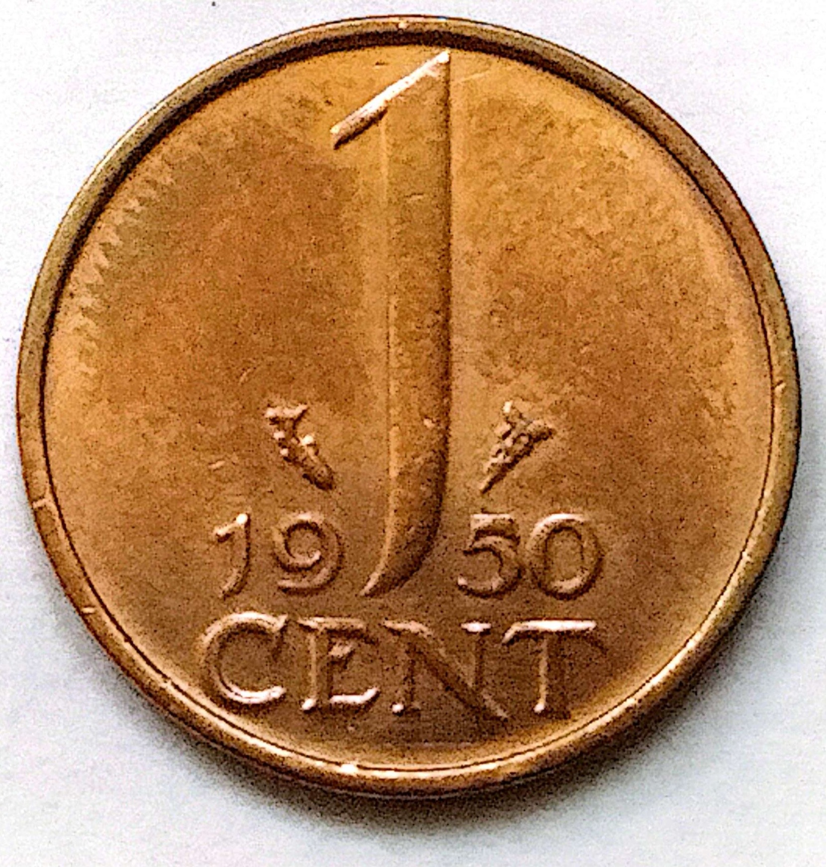 سکه 1سنت هلند1950(کد6755))