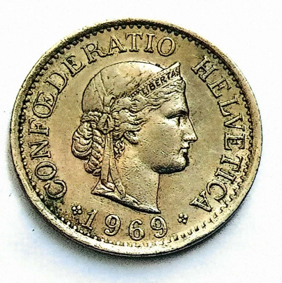 سکه10رپن سوئیس 1969 (کد4009))