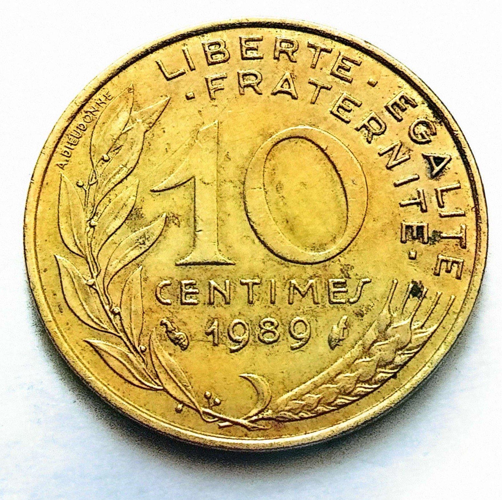 سکه 10سنت فرانسه1989 (کد507))